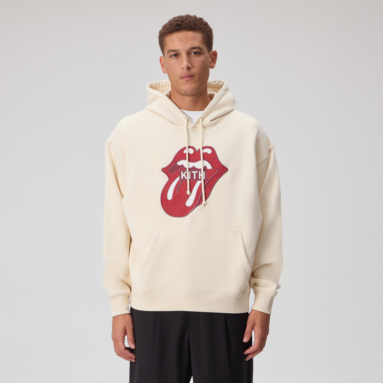 Kith x Rolling Stones Hoodie “Classic Logo Muslin”