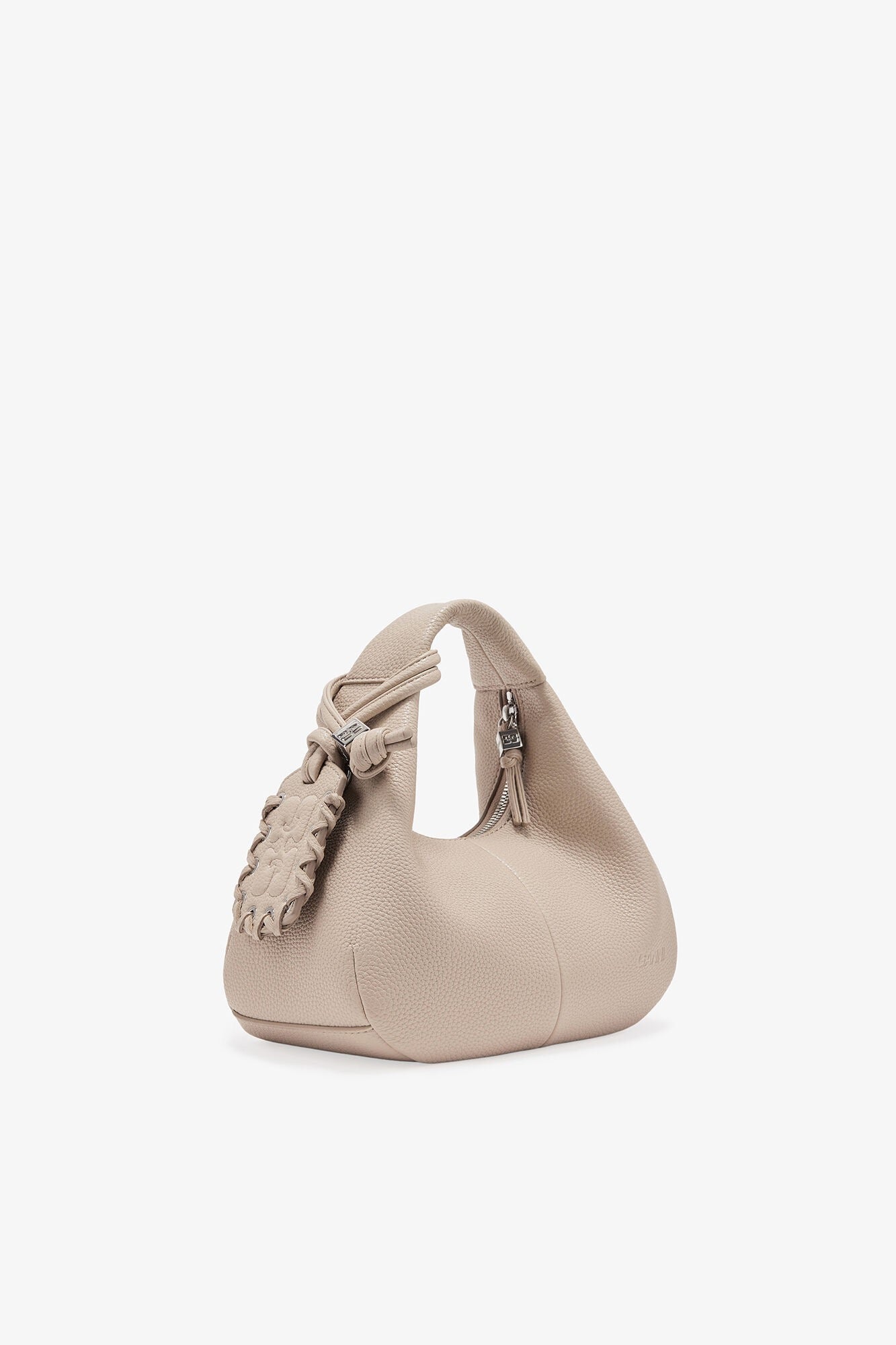 Ganni Bag Mini Hobo “Light Grey"