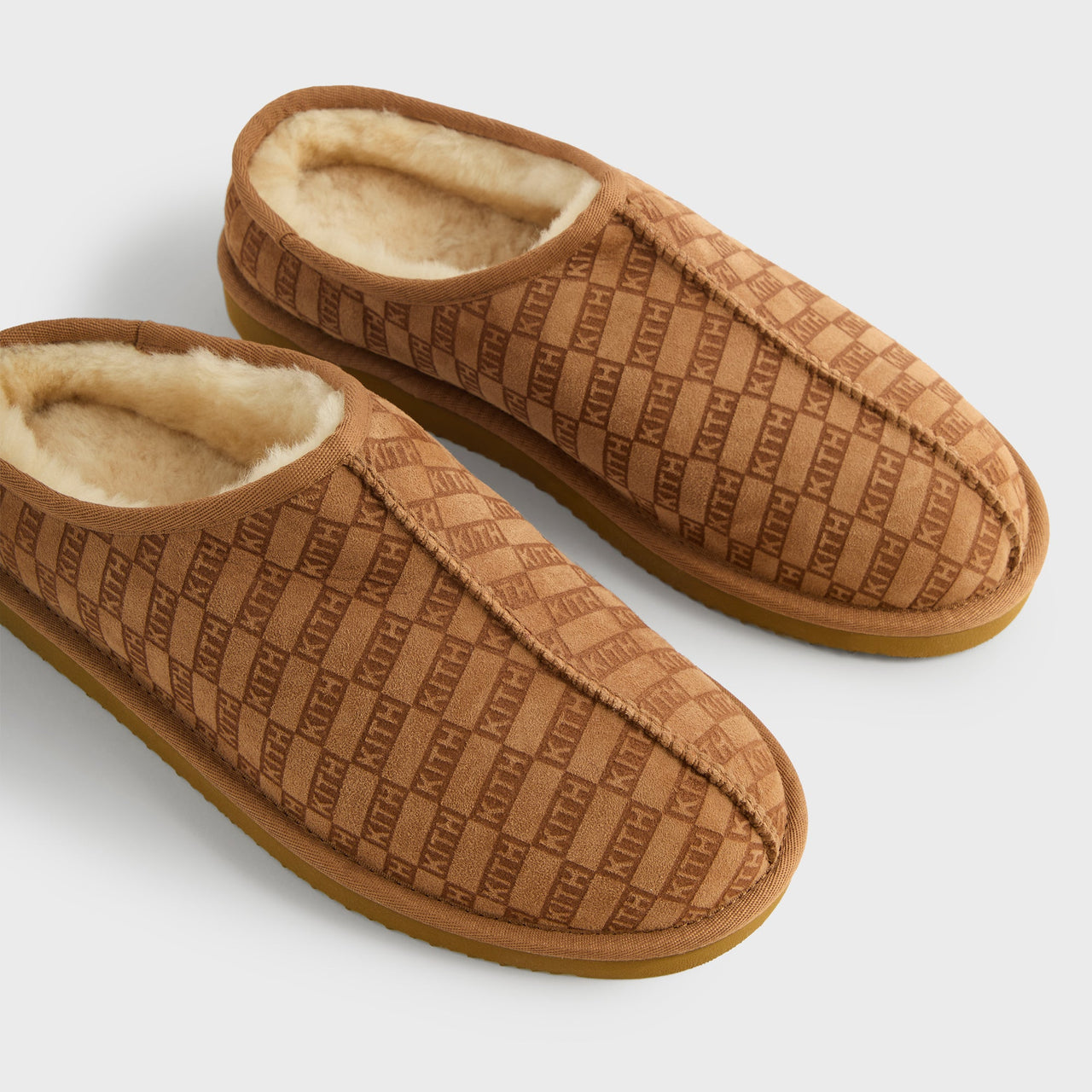 Kith Monogram Shearling Slippers “Loft”