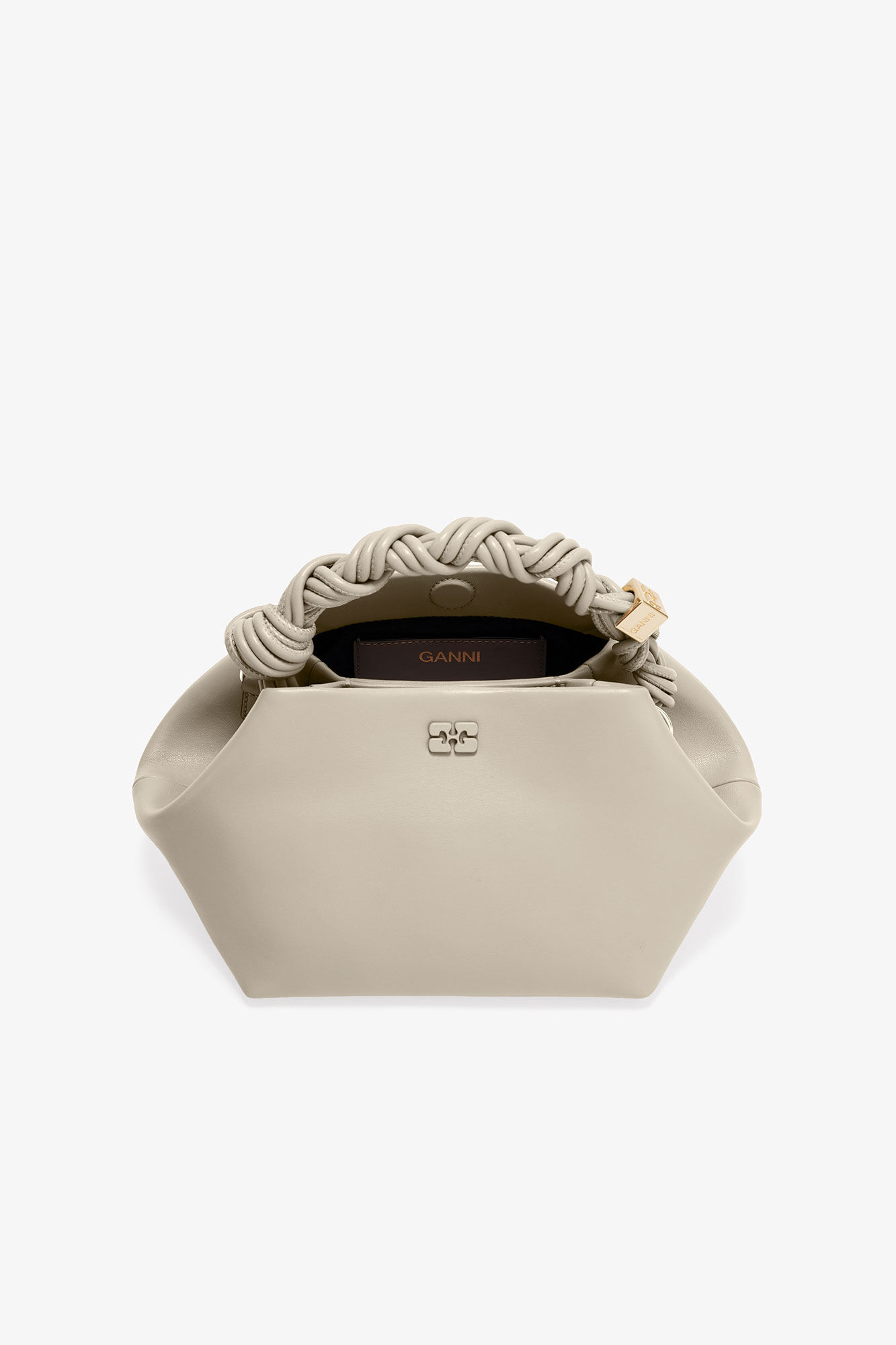 Ganni Bag Small Bou “Light Grey"
