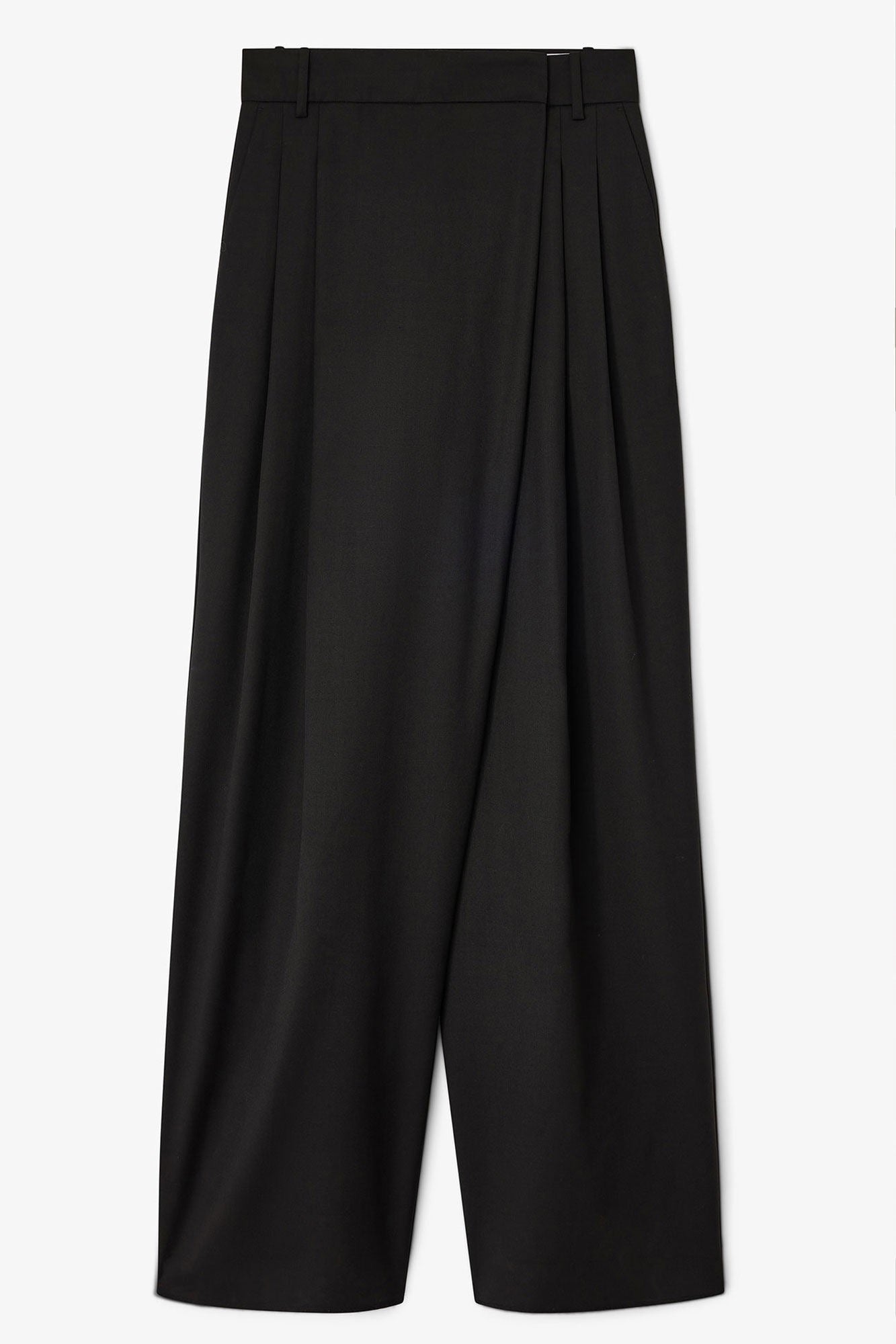 GANNI Cross-over Trousers "Black"