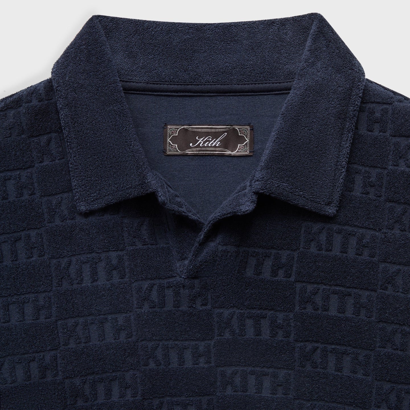 Kith Shirt Monogram Towel Terry “Navy”