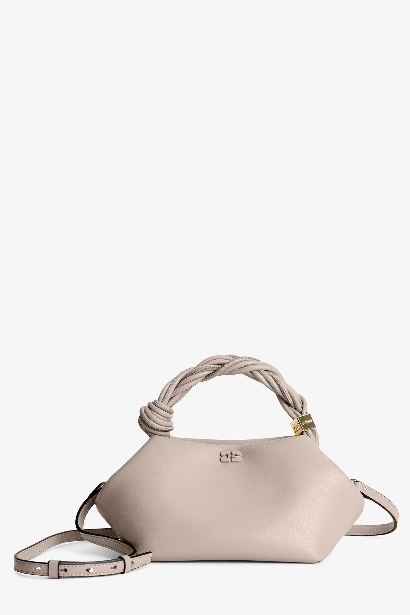 Ganni Bag Small Bou “Light Grey"