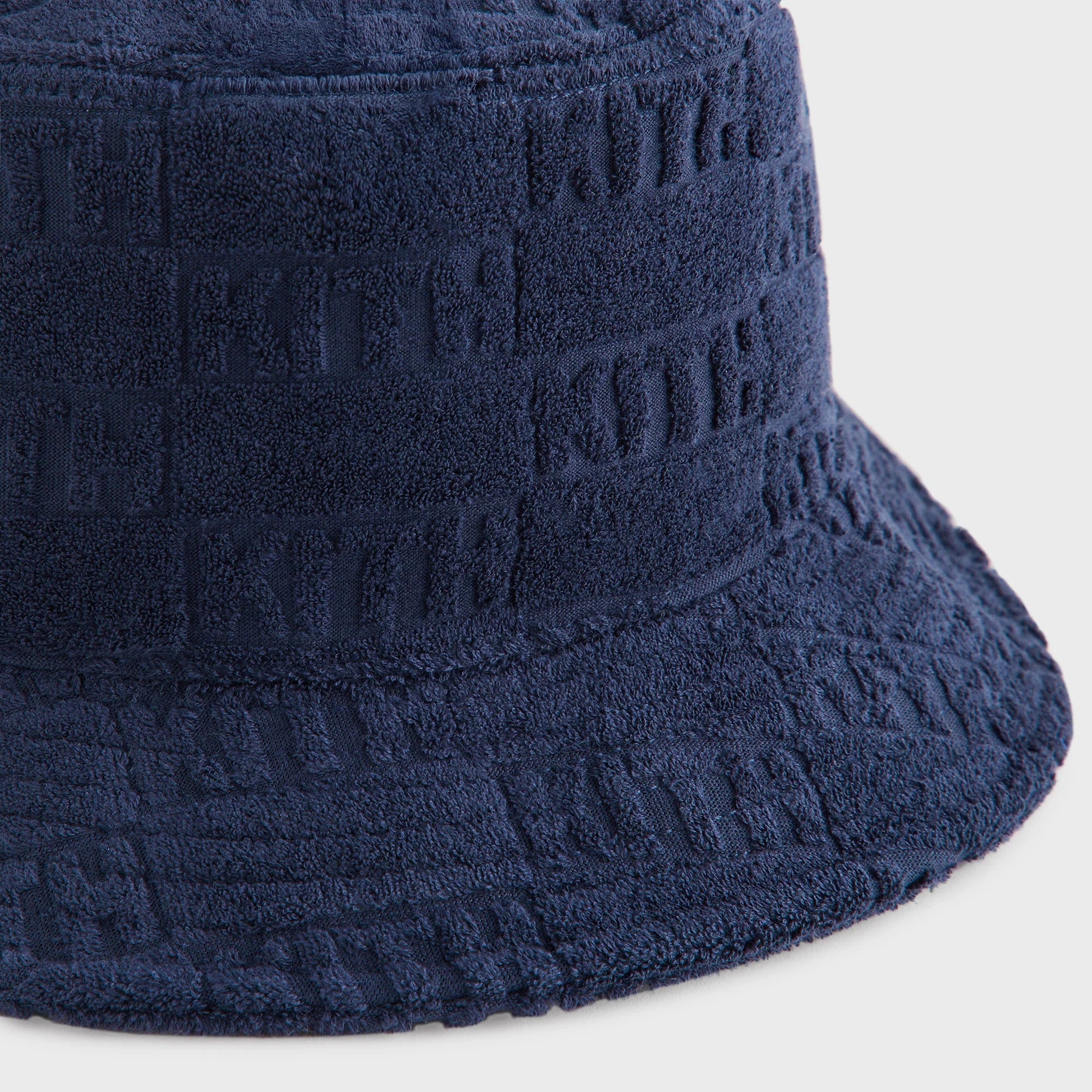 Kith Bucket Hat Monogram Towel Terry “Navy”