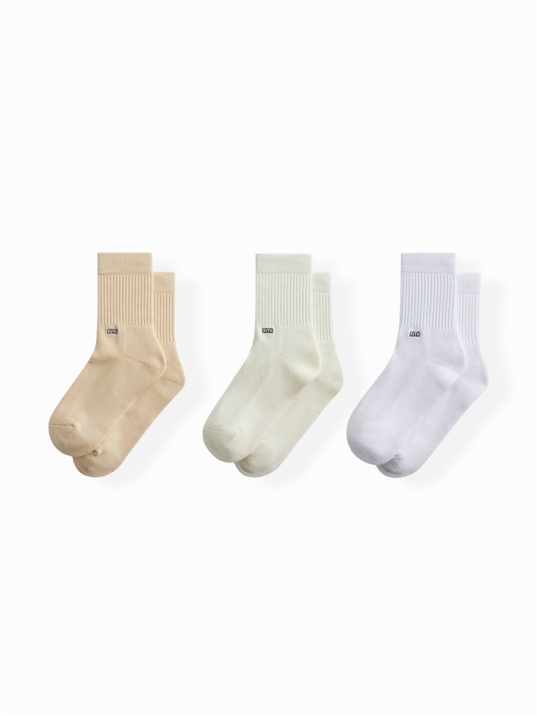 Kith Socks Classic Half Crew 3-Pack “Multi Summer”