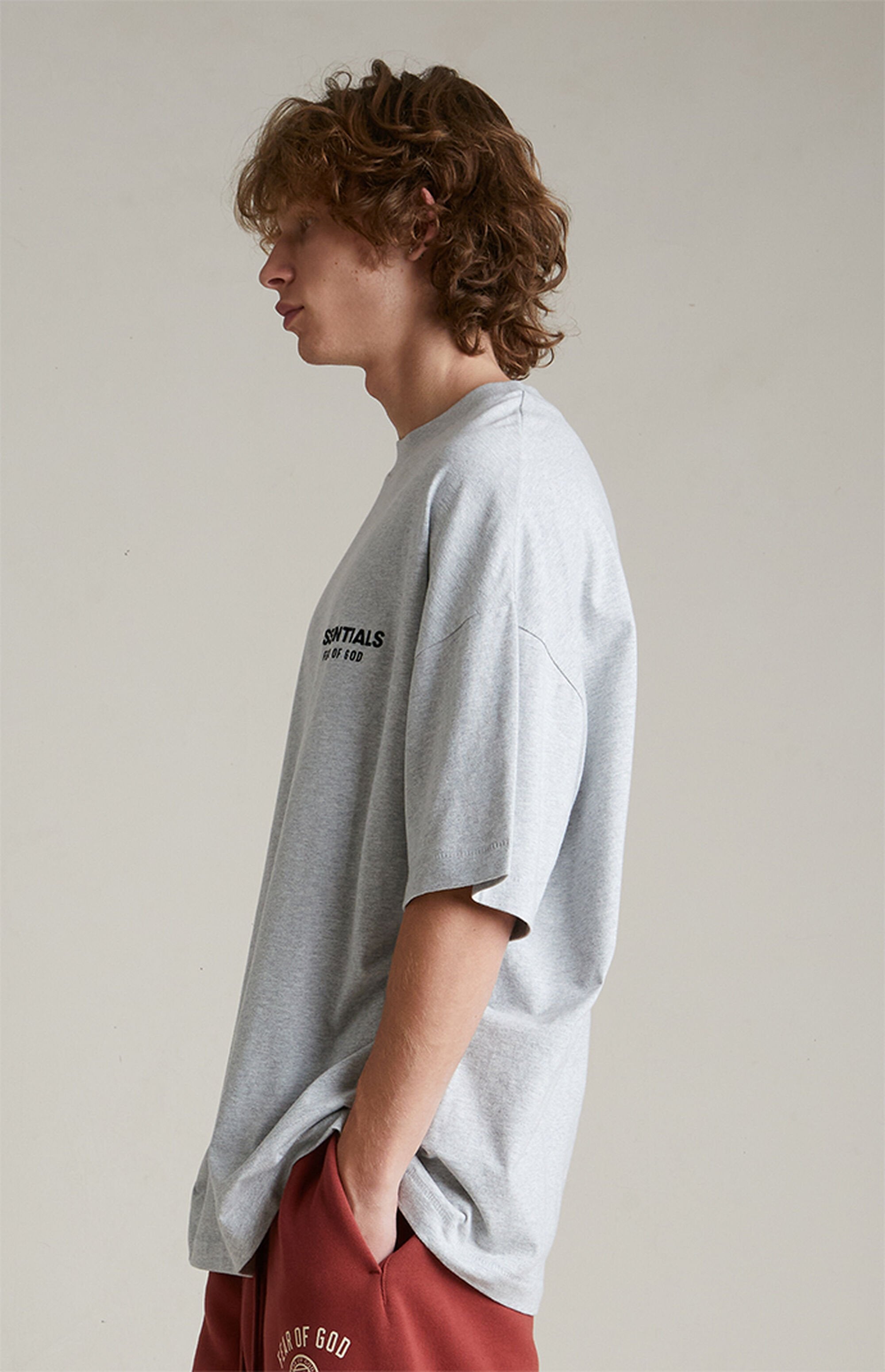 Essentials T Shirt “Light Heather Grey” (FW24)