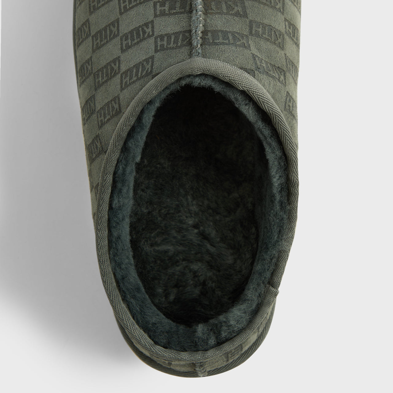 Kith Monogram Shearling Slippers “Stadium”