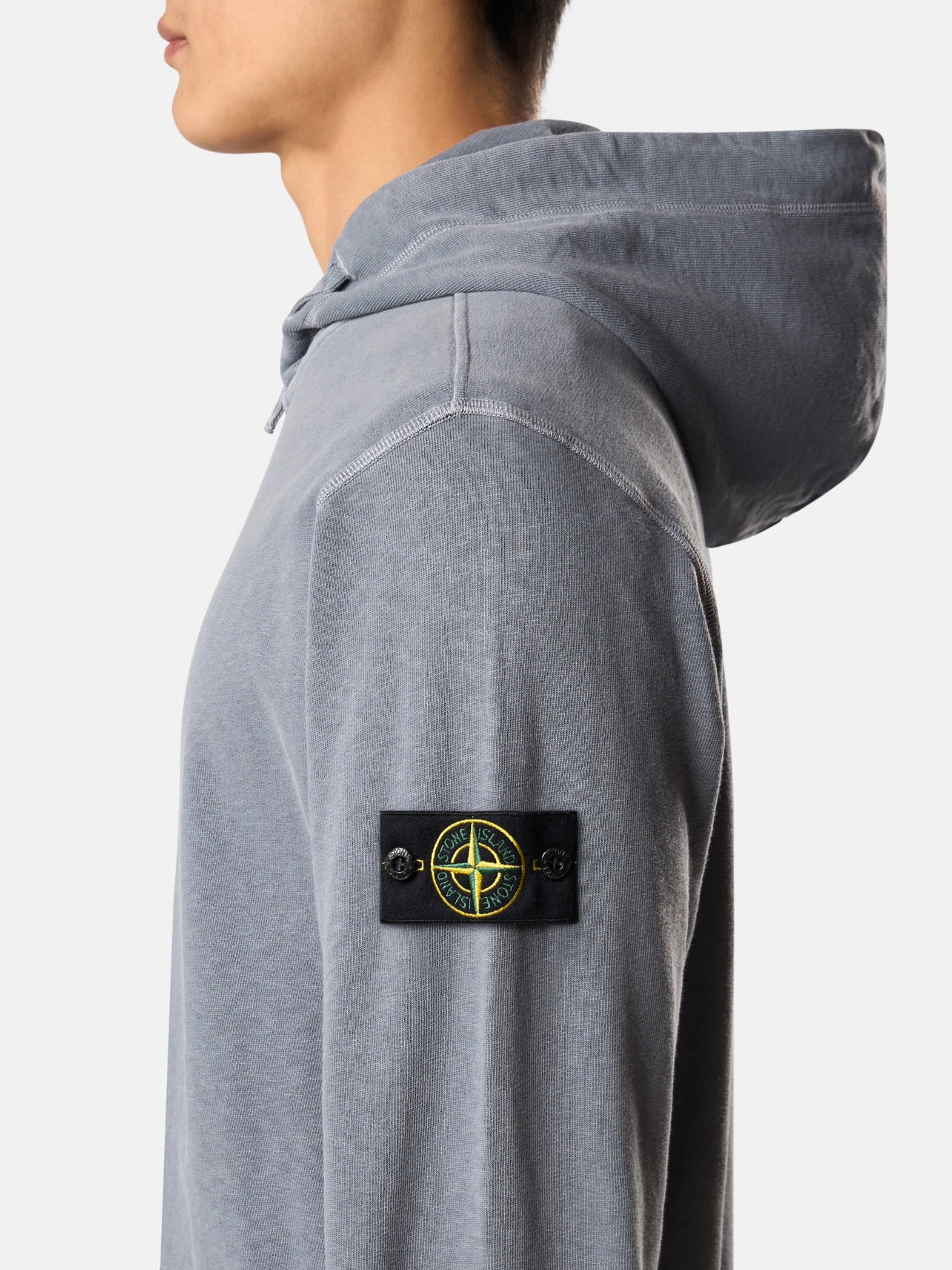 Stone Island Zip Up Hooded Jacket “Avio Blue”