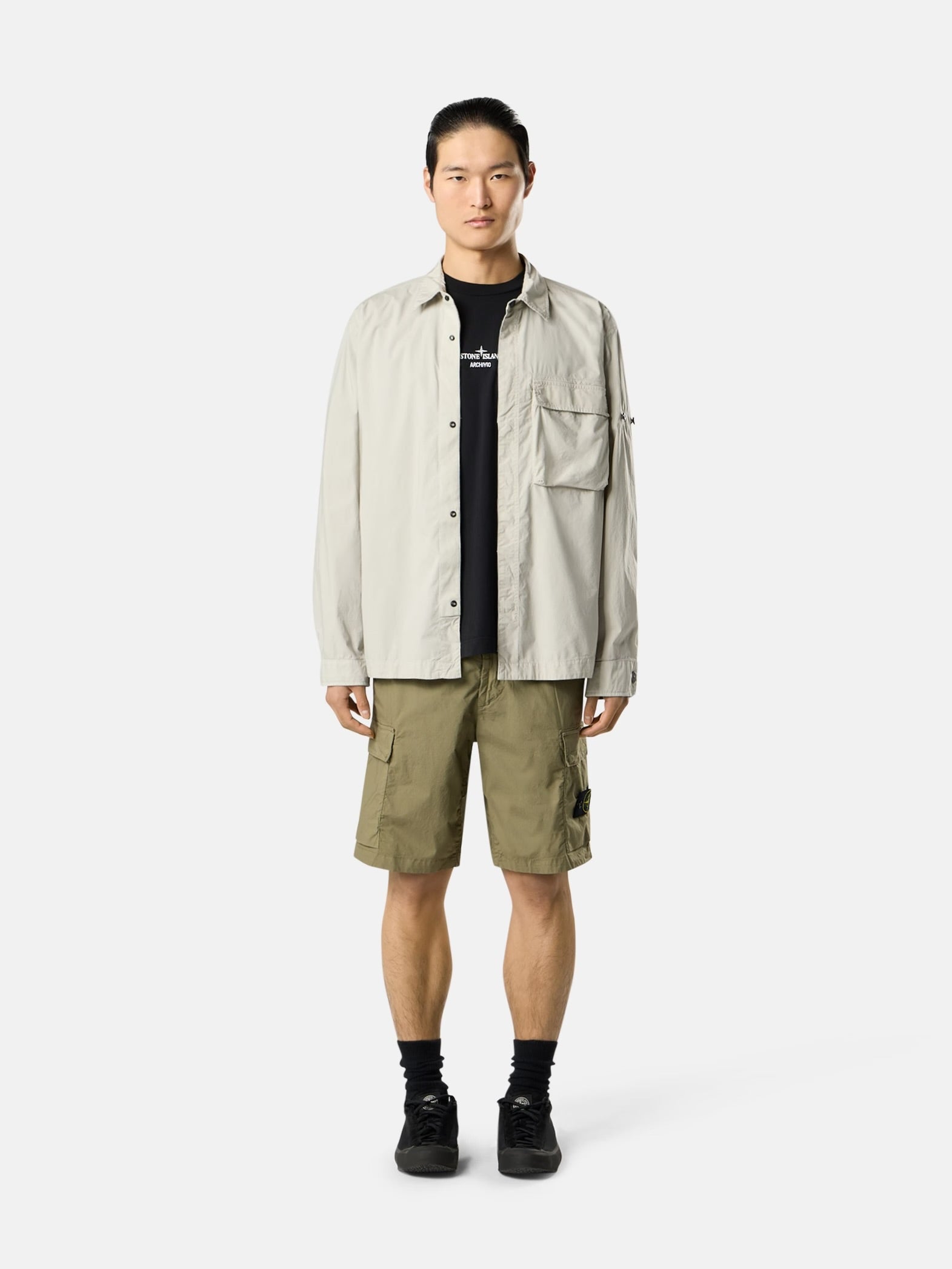 Stone Island Cargo Bermuda Shorts "Olive Green"