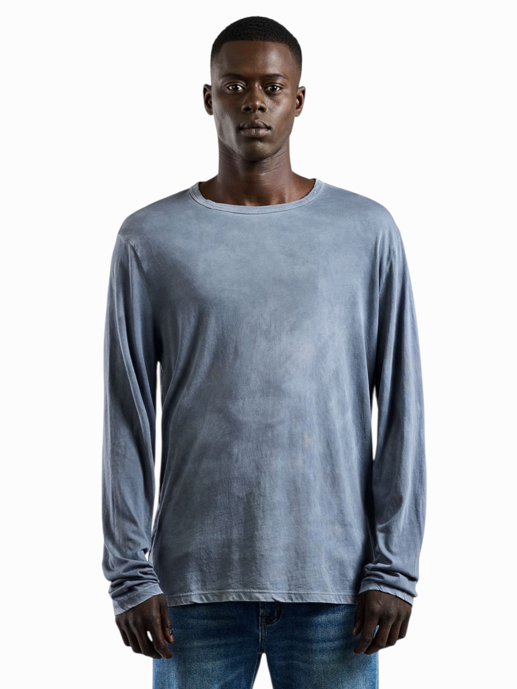 Cotton Citizen Classic Crew Tee Long Sleeve “Vintage Natural Blue”