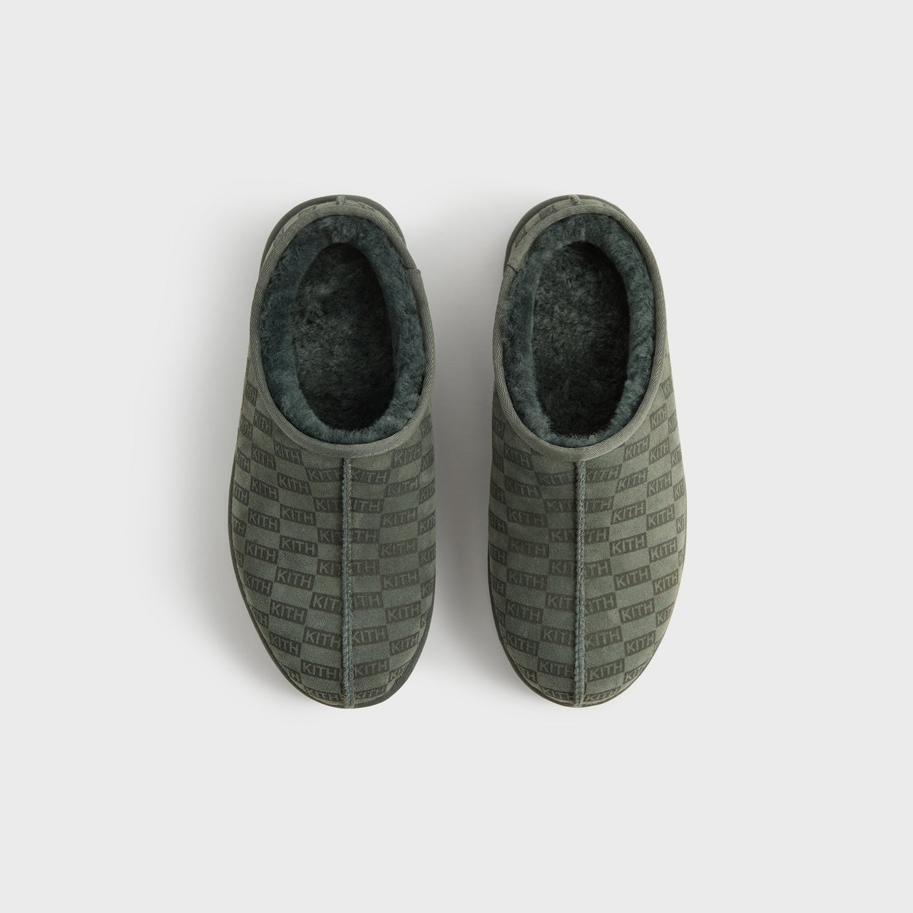 Kith Monogram Shearling Slippers “Stadium”