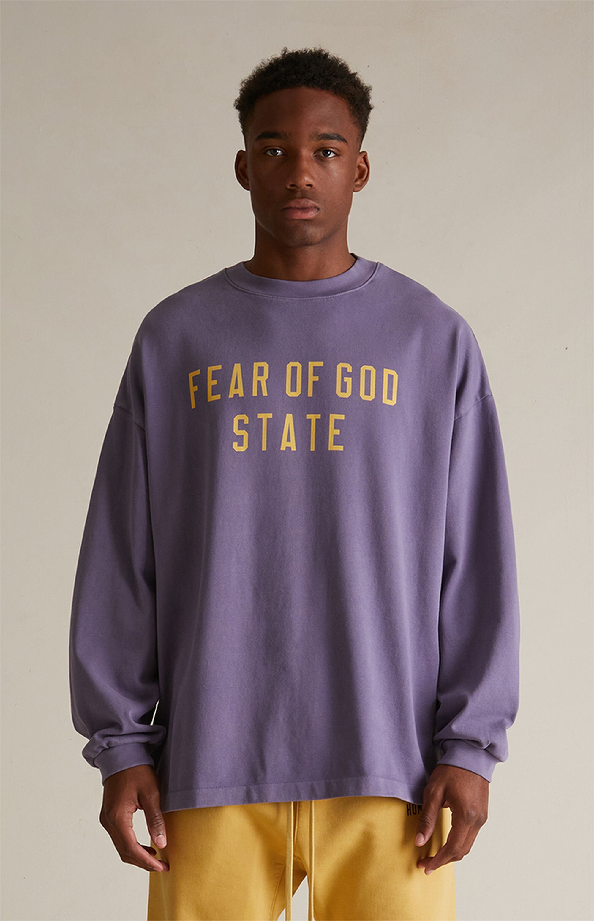 Essentials Heavy Long Sleeve T Shirt “Lavender” (FW24)