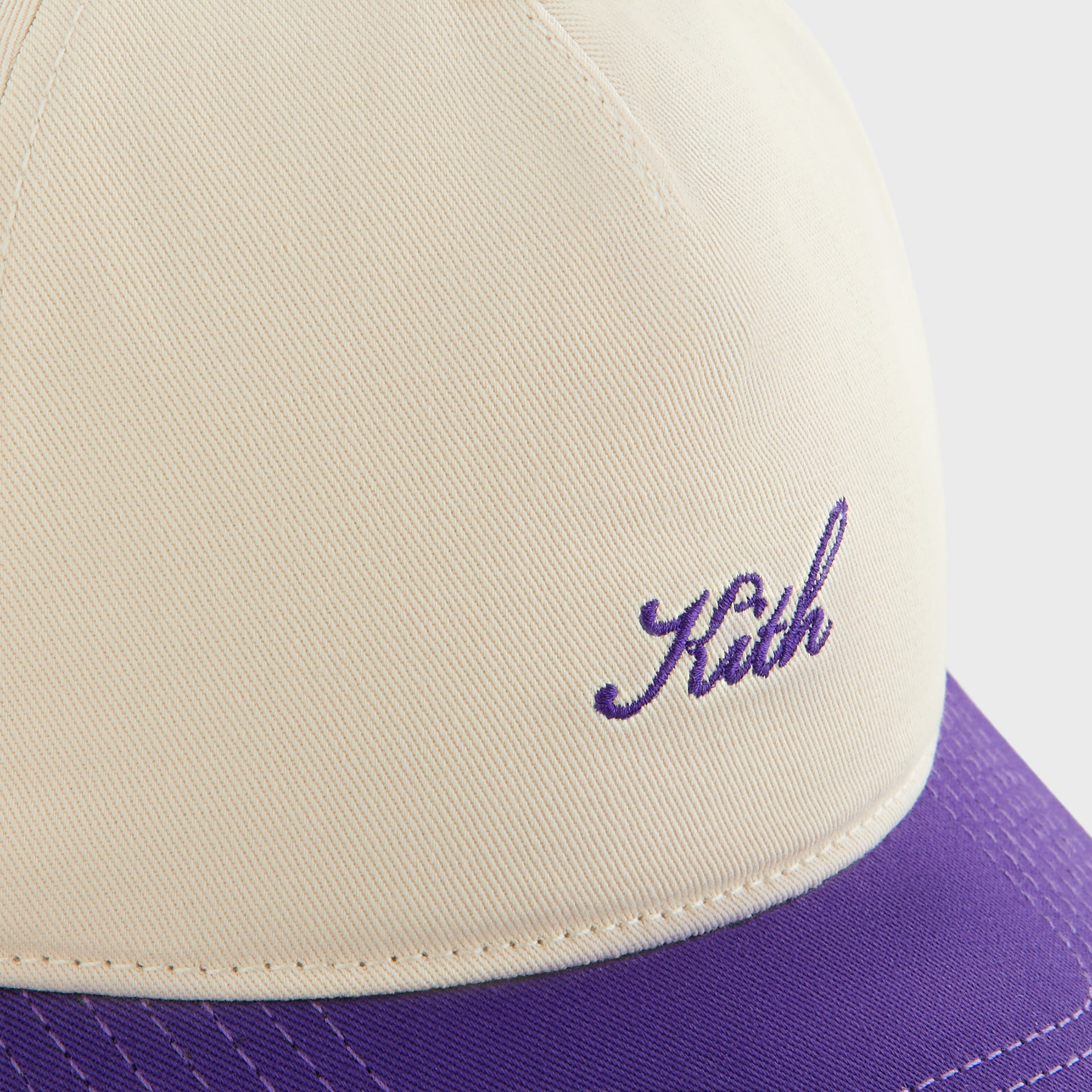 Kith Women Cap Two-Tone Cotton Twill “Sandrift”