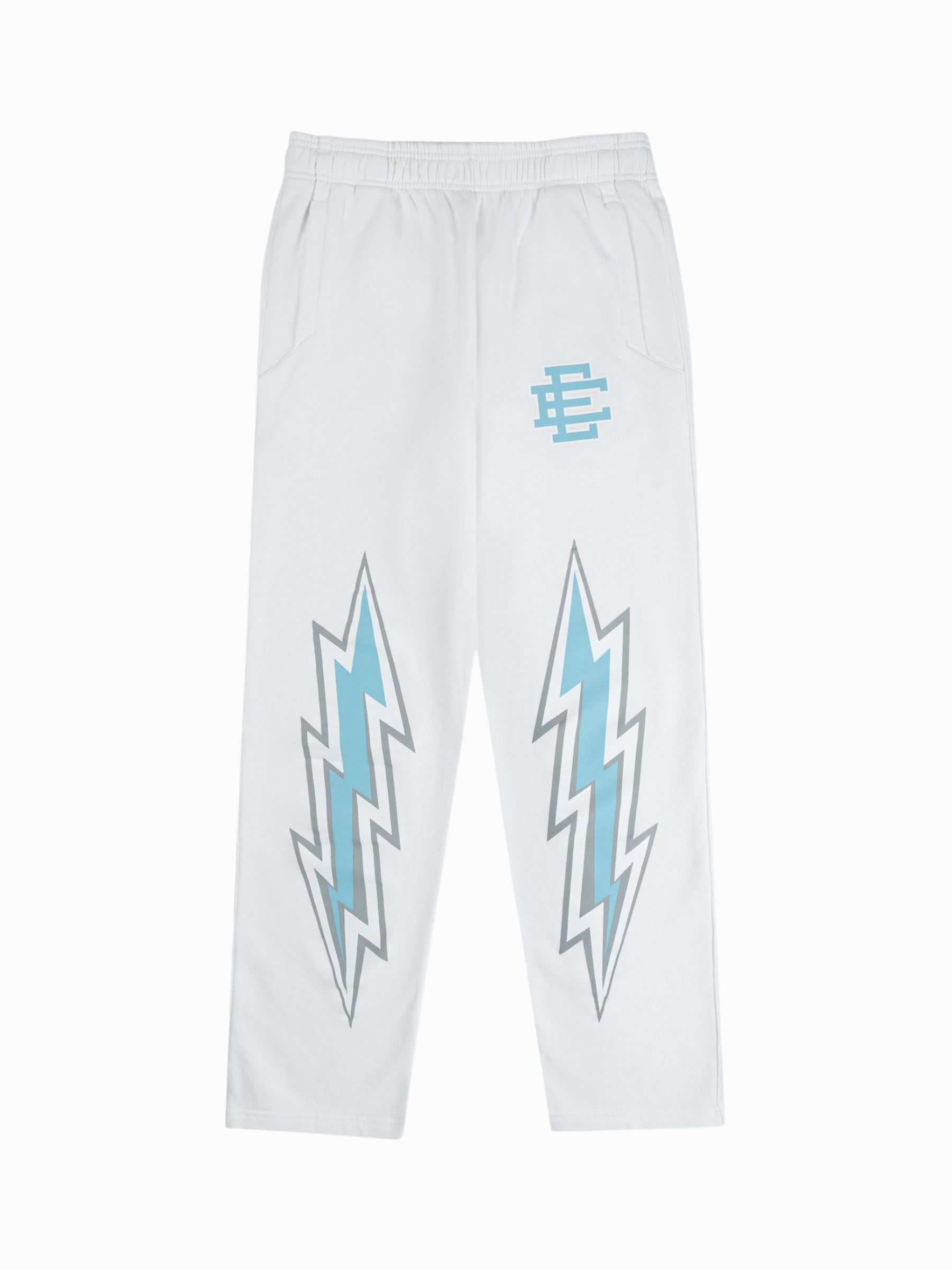 Eric Emanuel Sweatpants “White/ Blue Bolt”