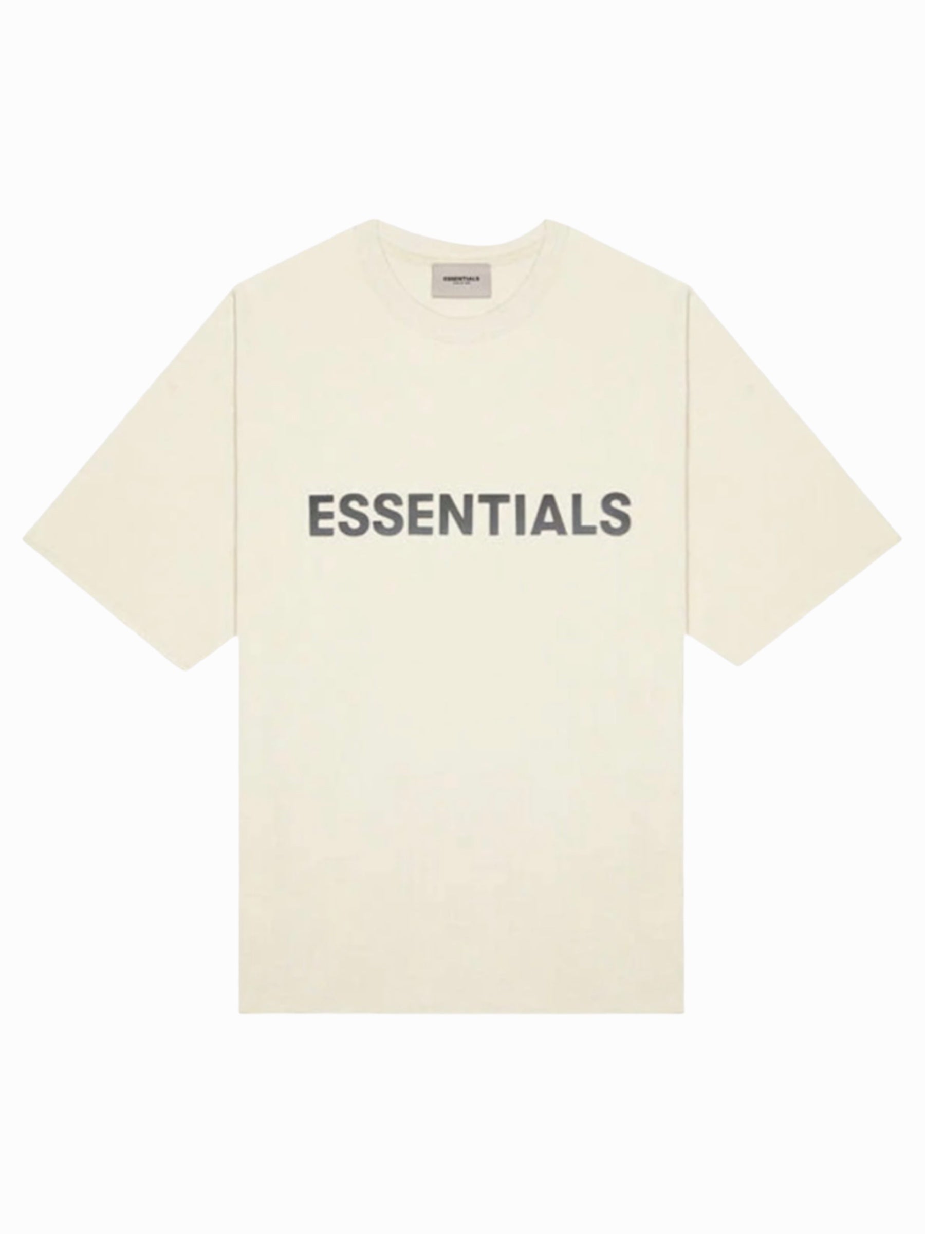 Essentials T Shirt Appliqué Logo “Butter Cream”
