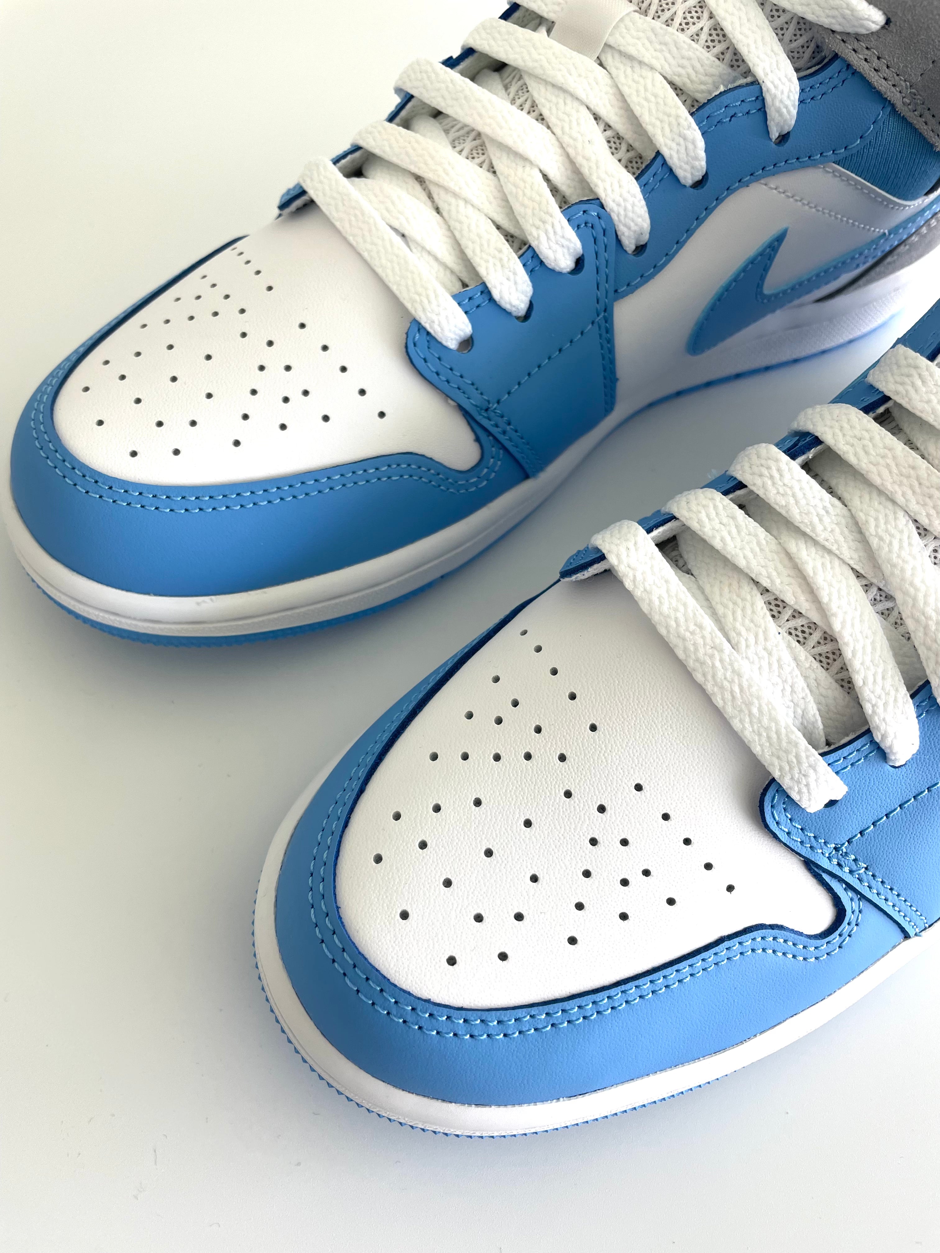 Jordan 1 Mid “University Blue Grey”