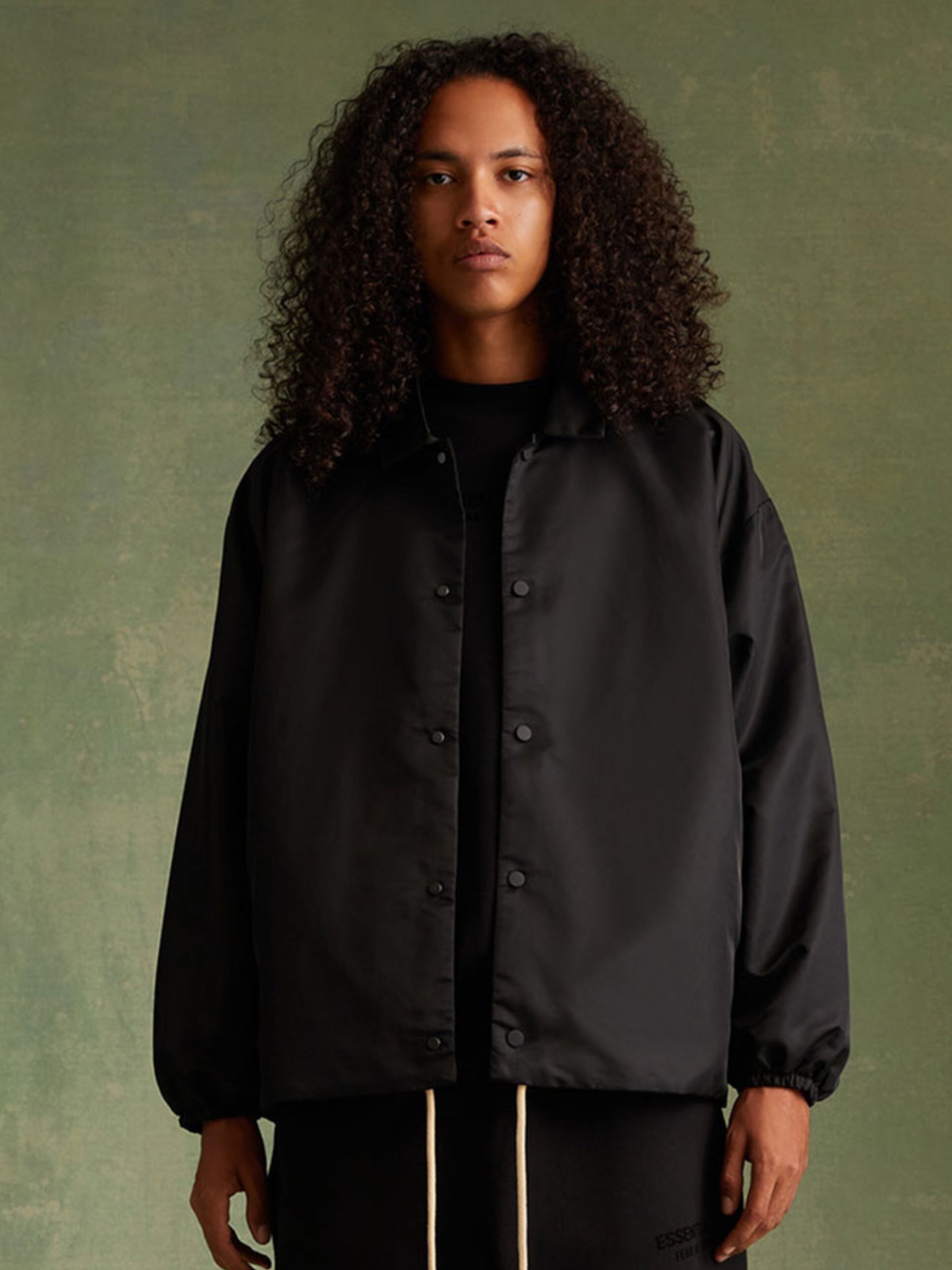 Essentials Coach Jacket “Jet Black”