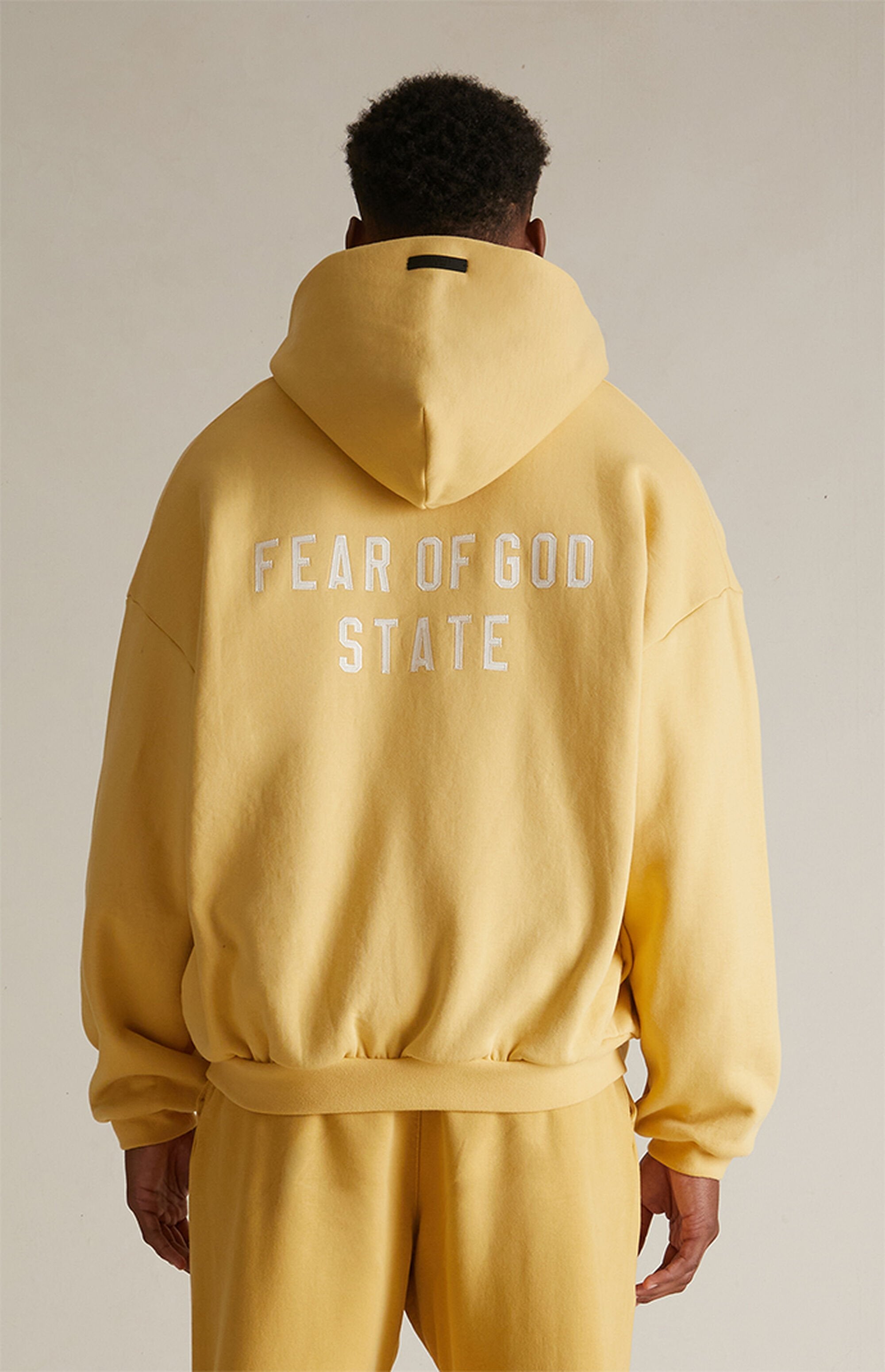Essentials Heavy Full Zip Up Hoodie “Amber”