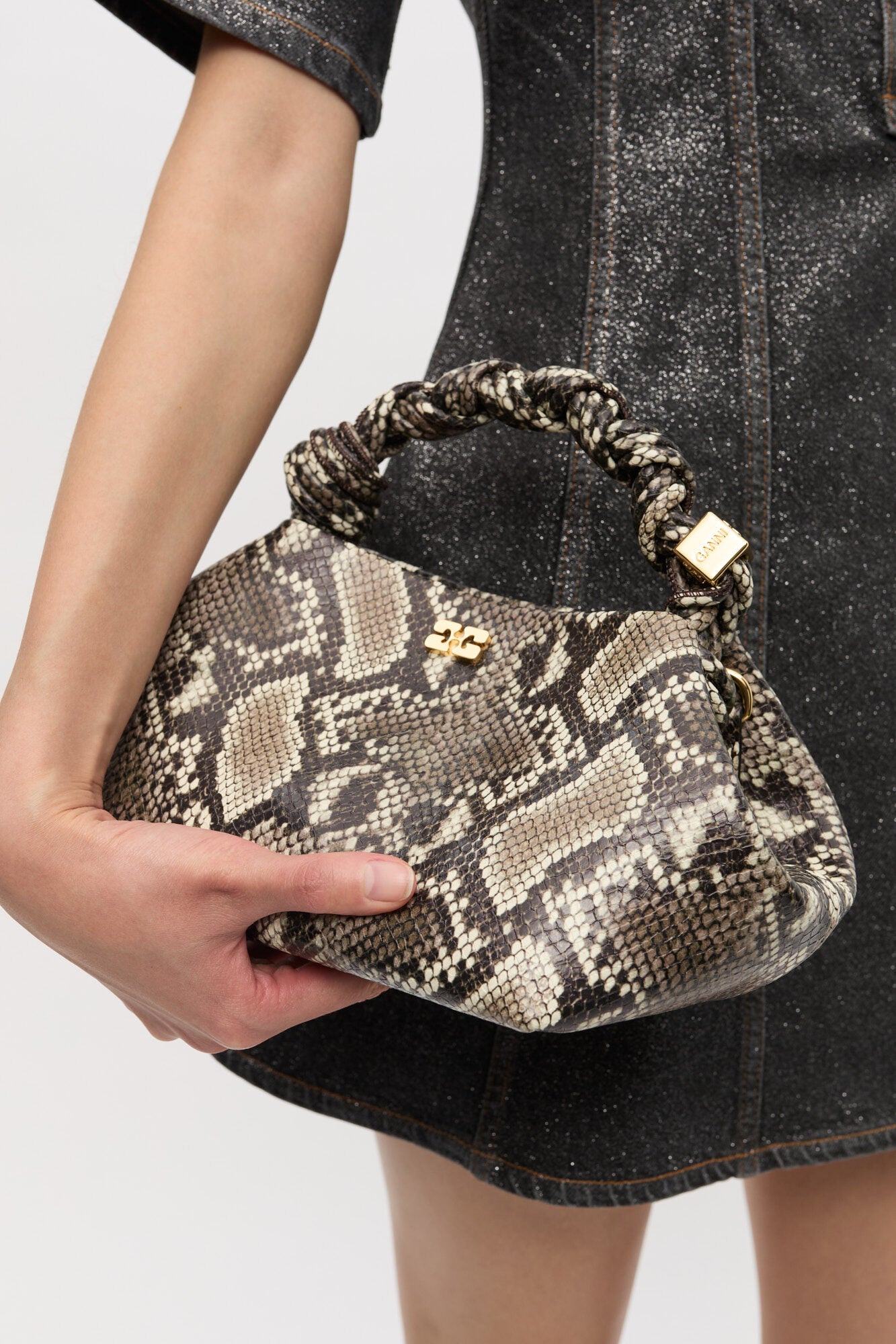 Ganni Bag Small Bou “Snake Skin”