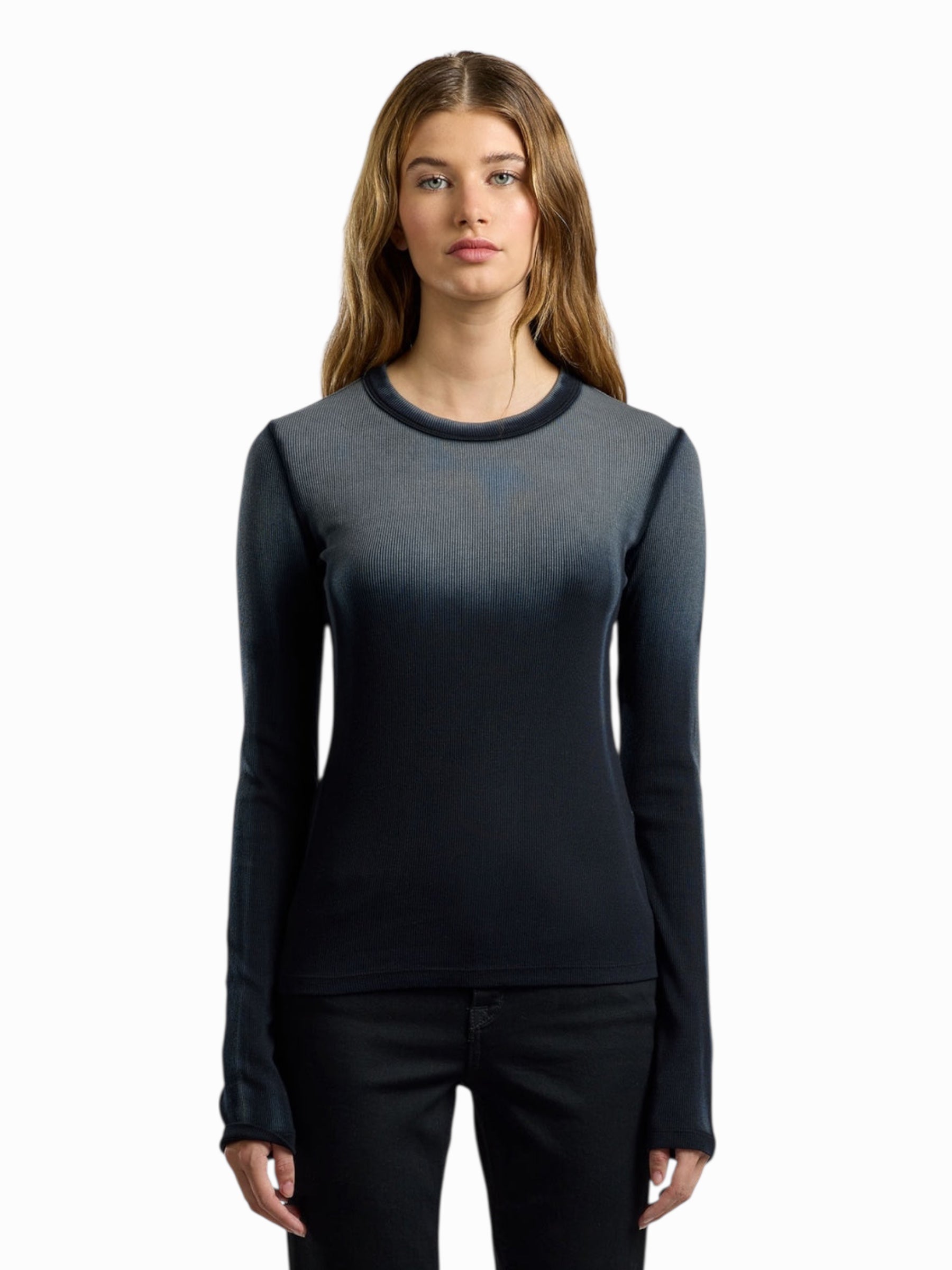 Cotton Citizen Women Long Sleeve T Shirt Verona “Black”
