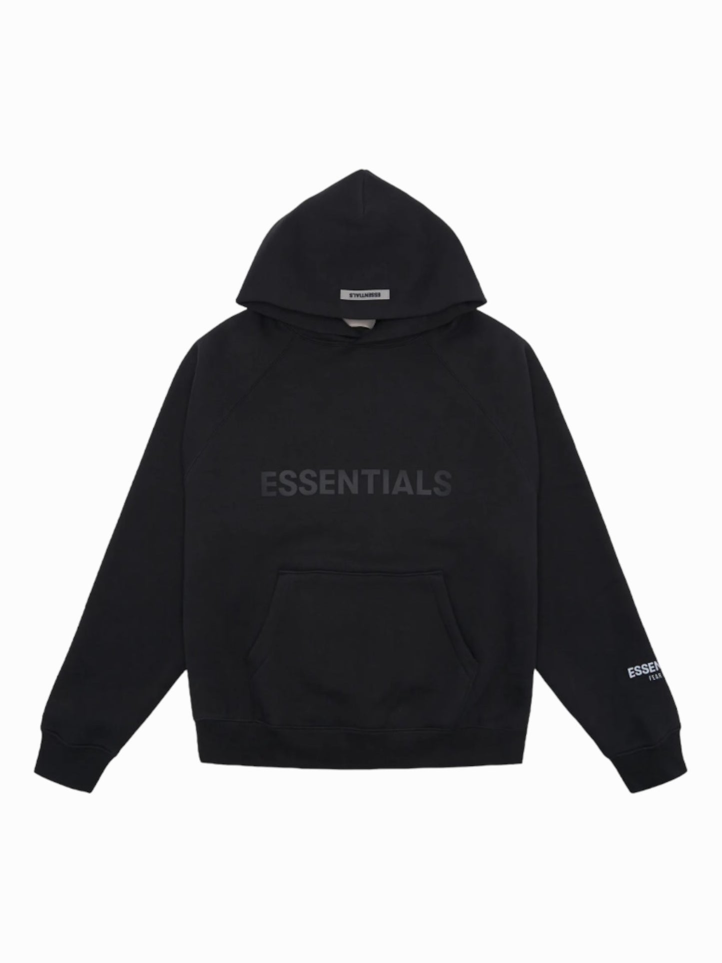 Essentials Hoodie Appliqué Logo “Black”