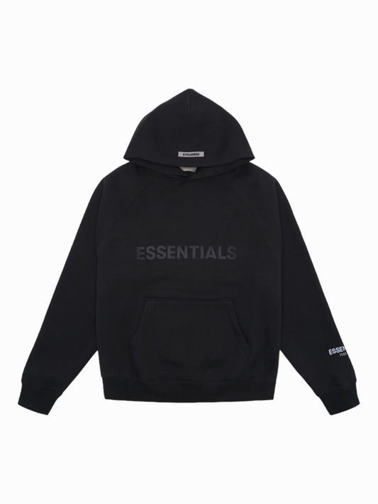 Essentials Hoodie Appliqué Logo “Black”