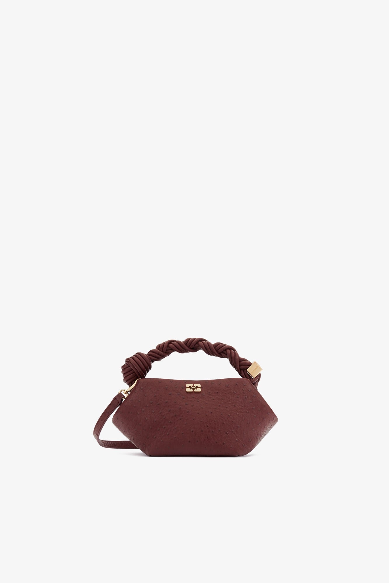 Ganni Bou Mini “Red Ostrich”