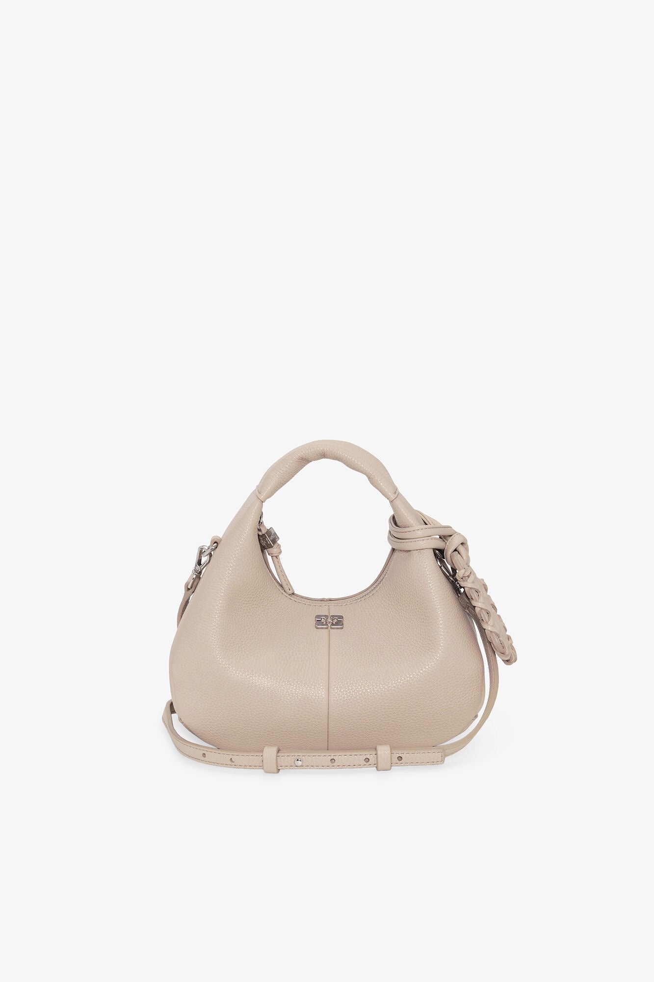 Ganni Bag Mini Hobo “Light Grey"