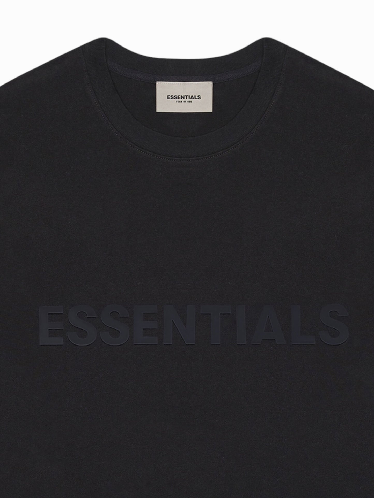 Essentials T Shirt Appliqué Logo “Black”