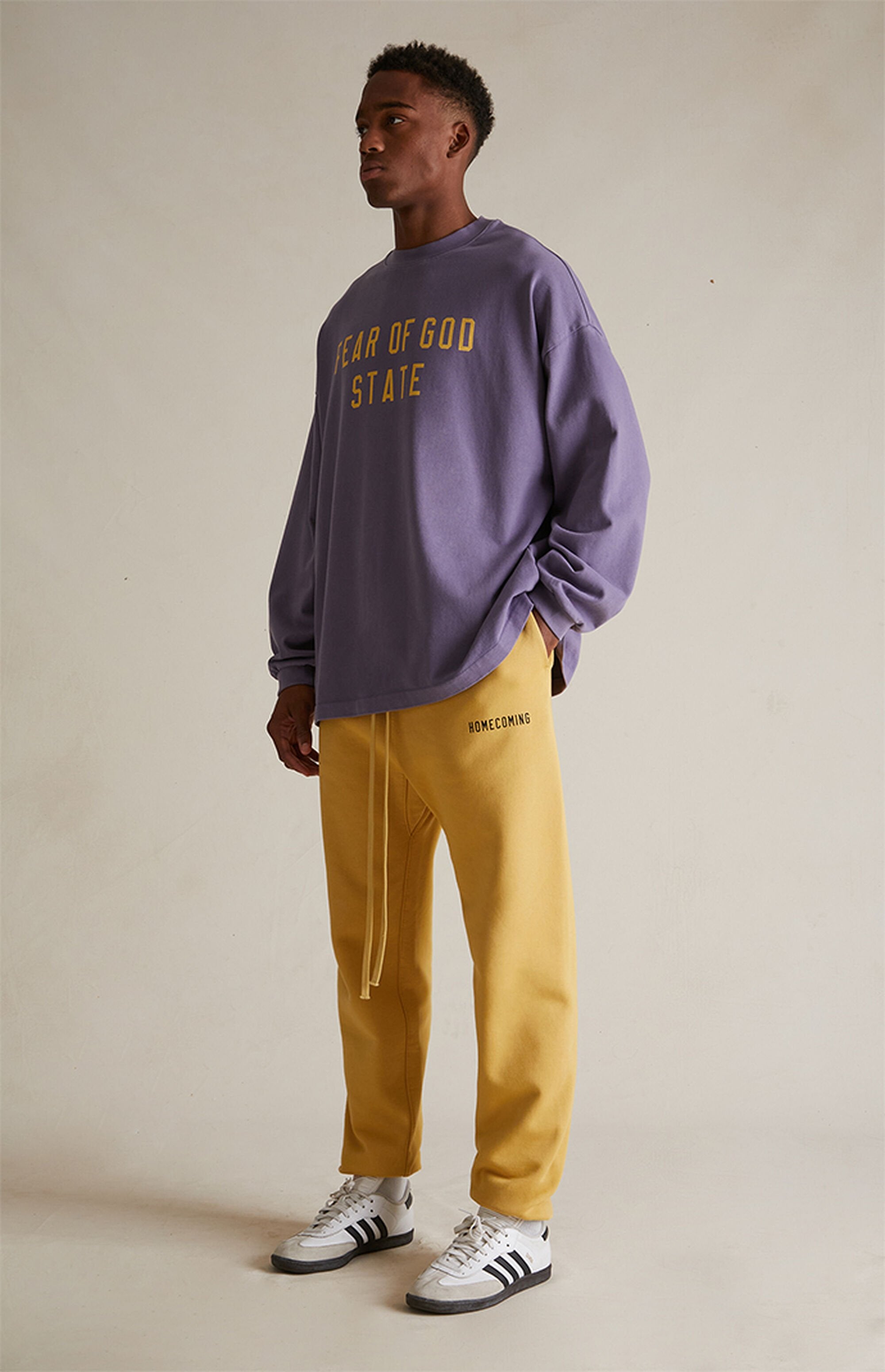 Essentials Heavy Long Sleeve T Shirt “Lavender” (FW24)
