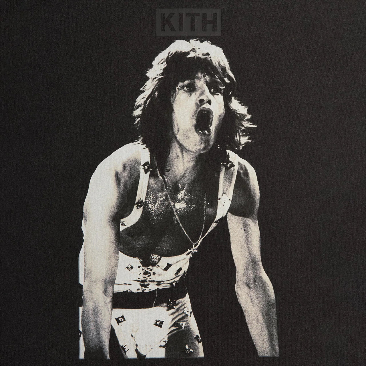Kith x Rolling Stones T Shirt “Mick Jagger - Concert Photo Vintage”