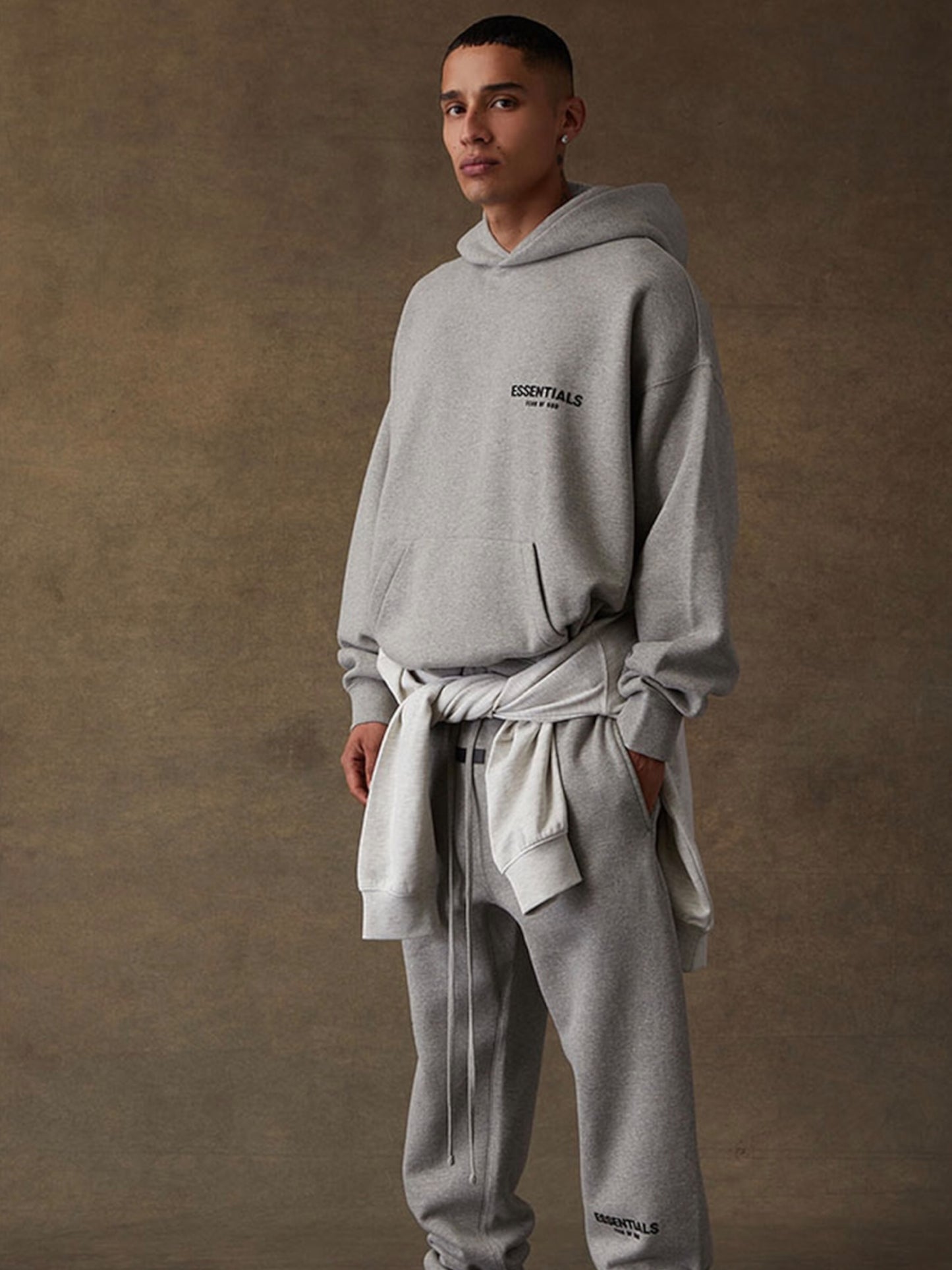 Essentials Sweatpants “Dark Oatmeal” (SS22)