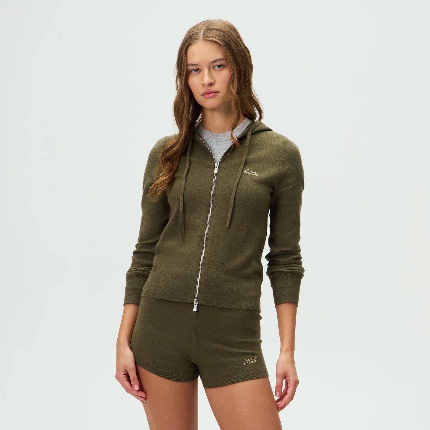 Kith Women Faryn Hooded Zip Sweater “Canopy”