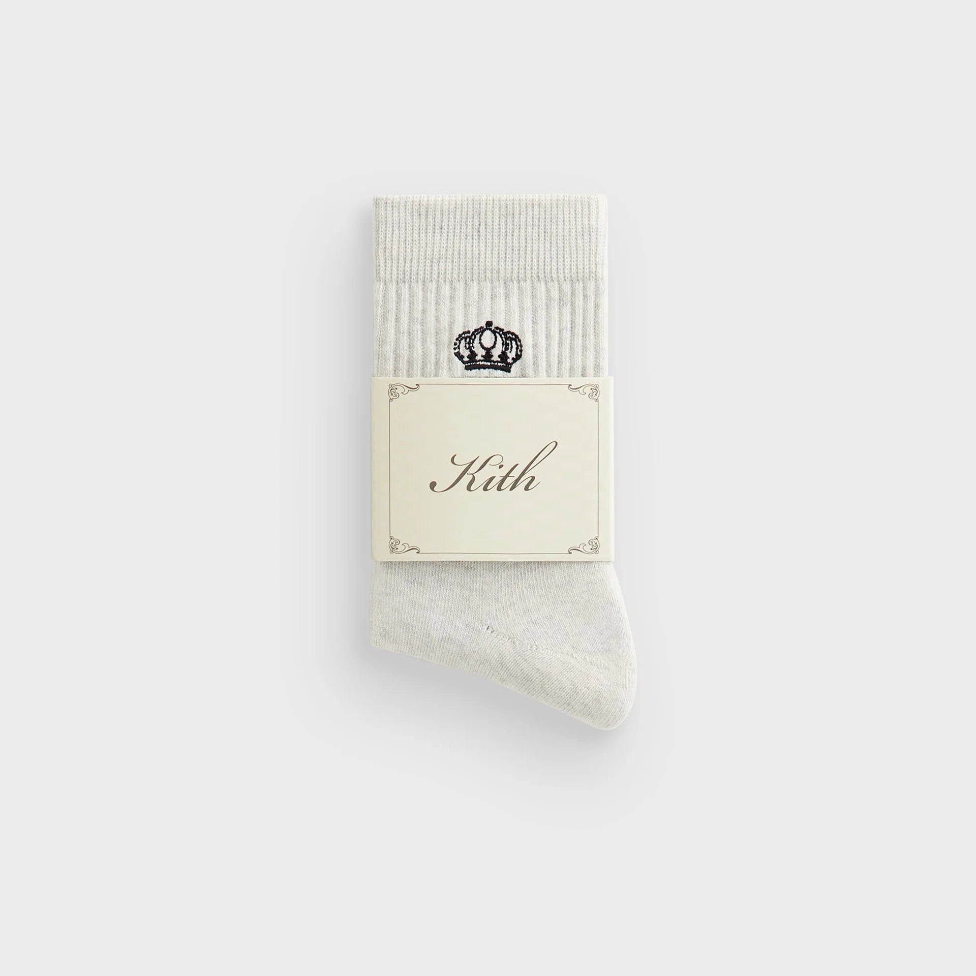 Kith Socks Insignia “Light Heather Grey