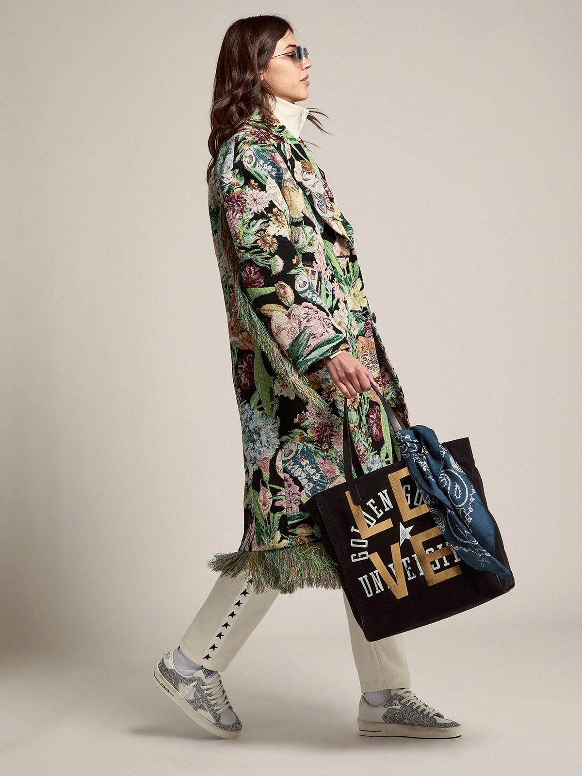 Golden Goose Stardan “Silver Glitter”