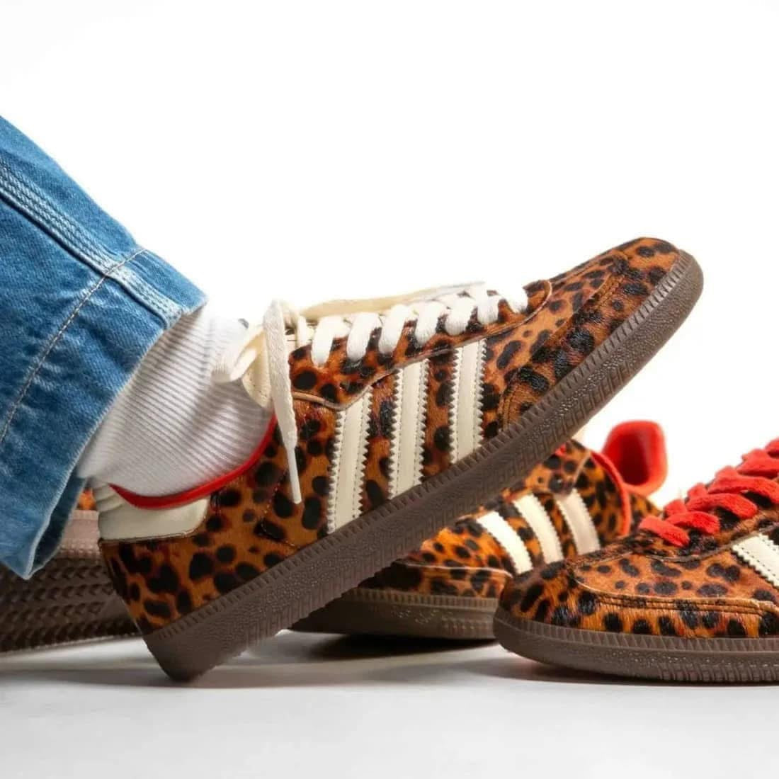 Adidas Samba OG “Red Leopard” (Women’s)