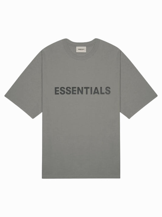 Essentials T Shirt Appliqué Logo “Cement”