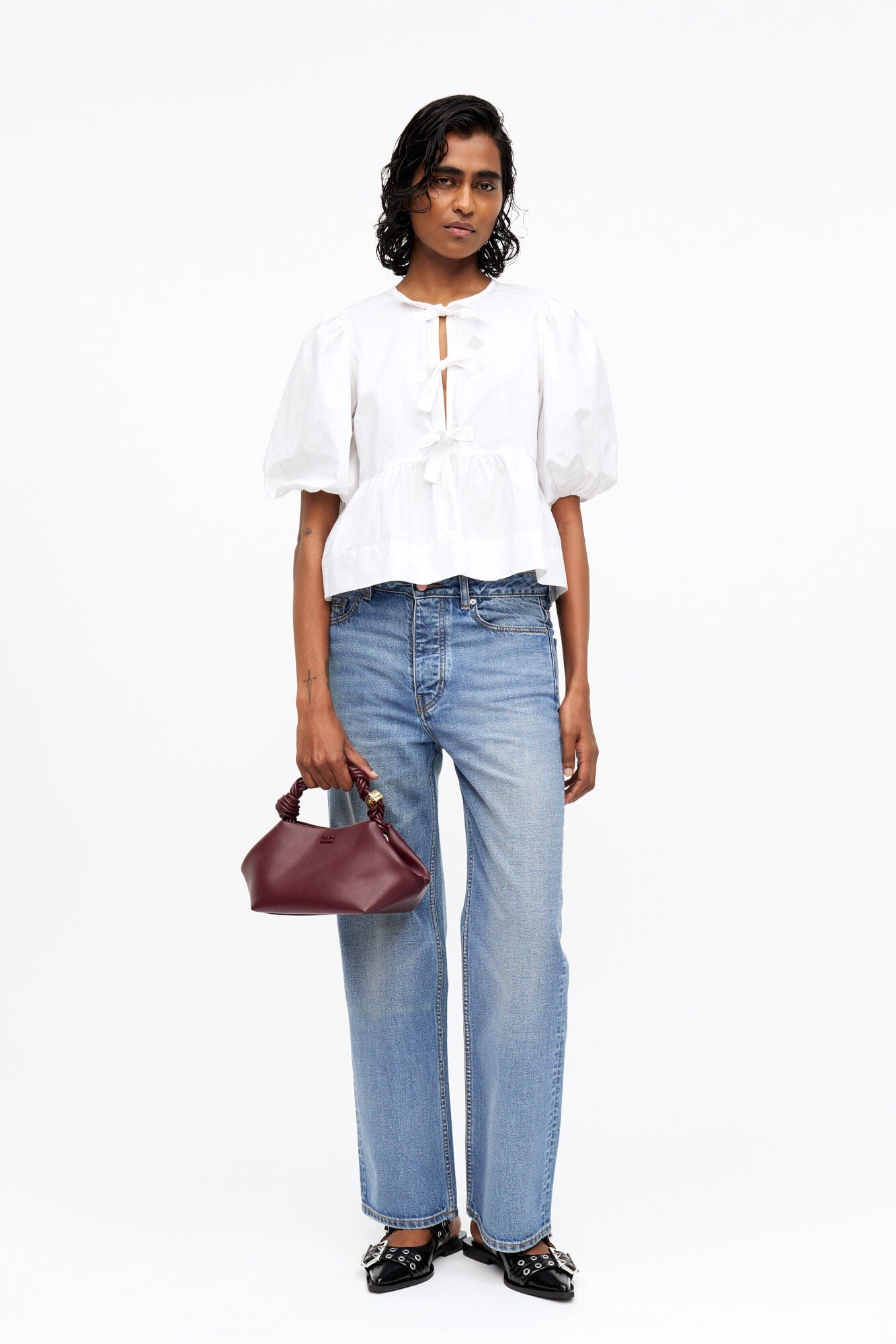 Ganni Bag Small Bou “Burgundy”