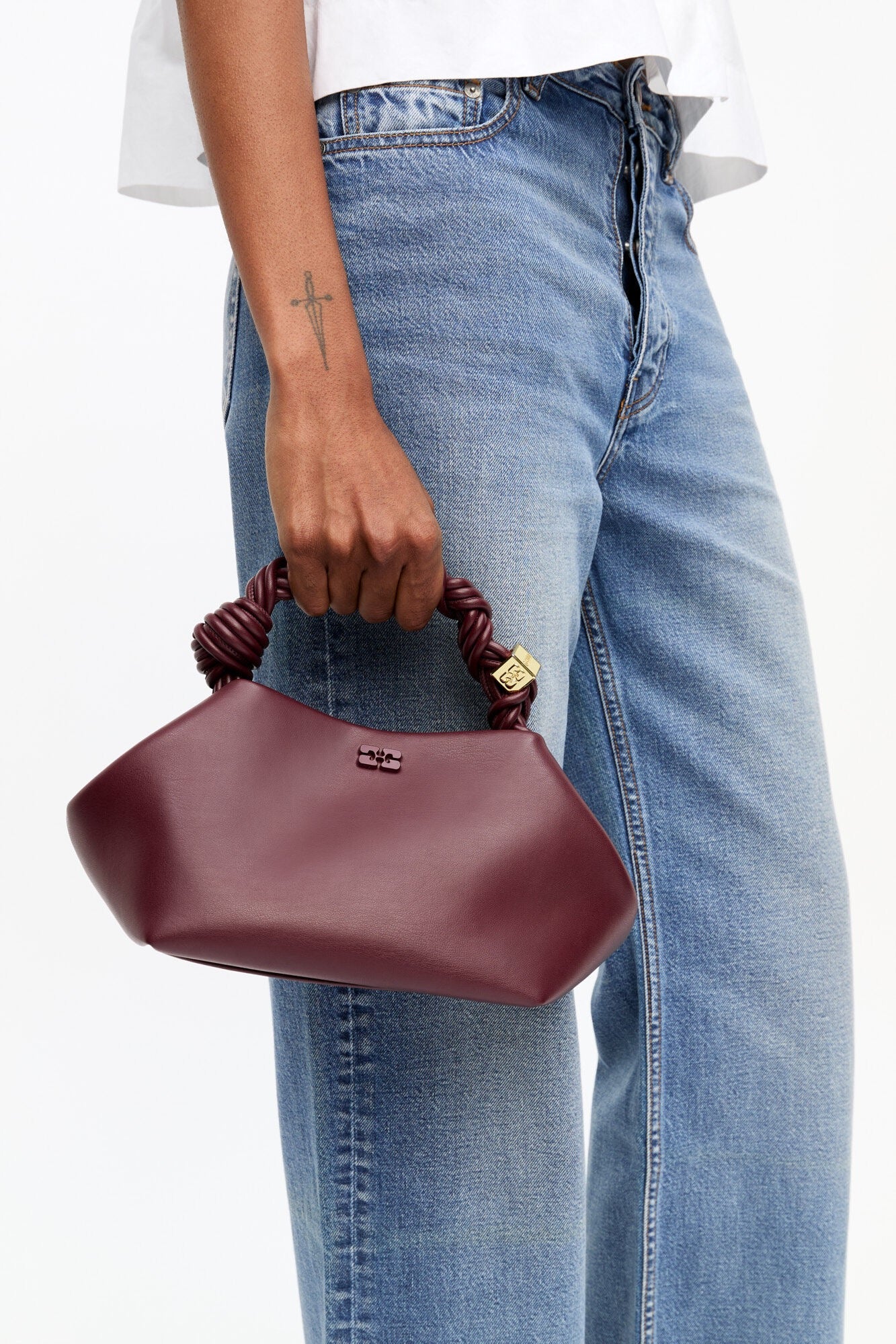 Ganni Bag Small Bou “Burgundy”