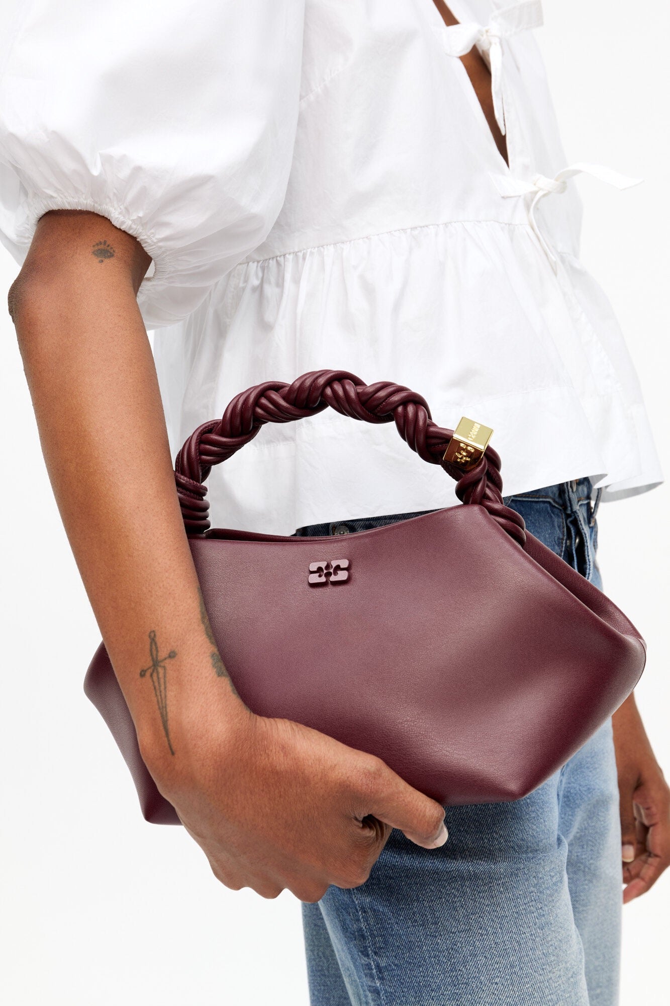 Ganni Bag Small Bou “Burgundy”