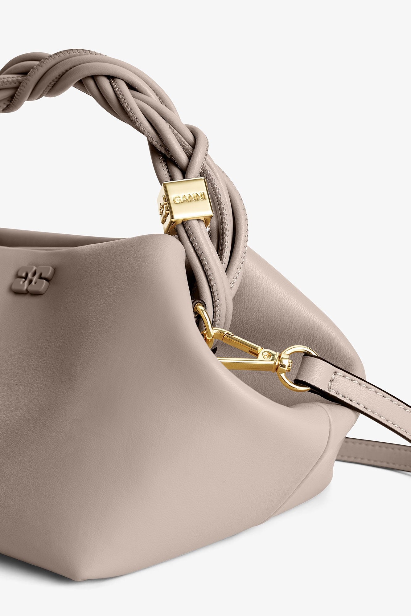 Ganni Bag Small Bou “Light Grey"