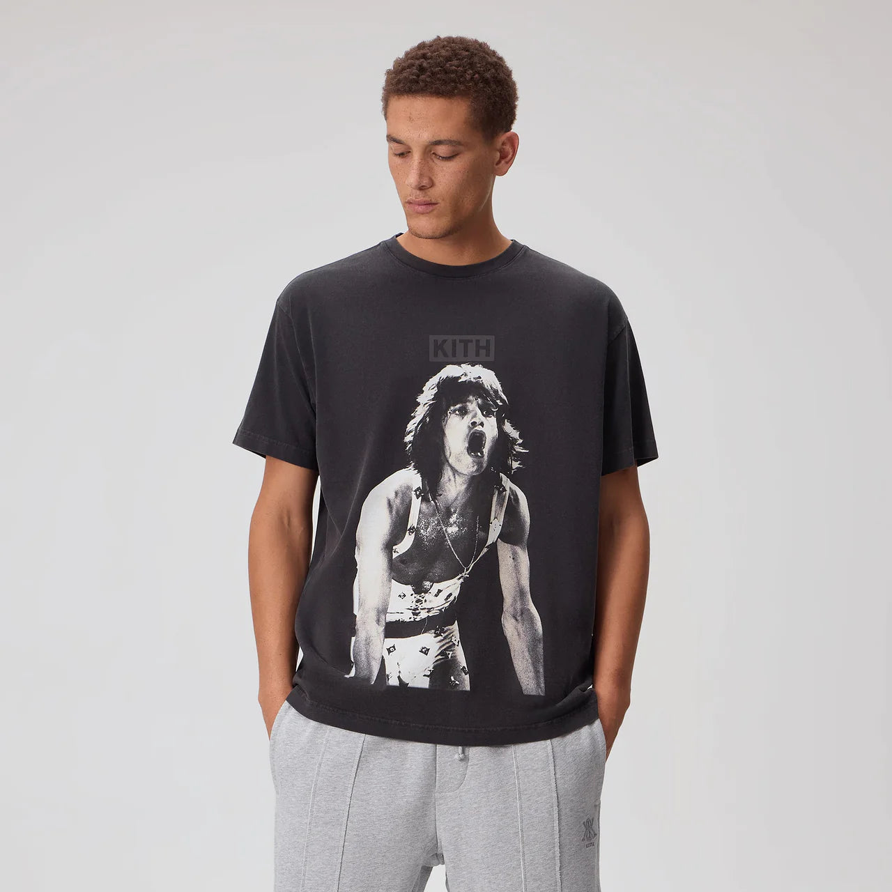 Kith x Rolling Stones T Shirt “Mick Jagger - Concert Photo Vintage”