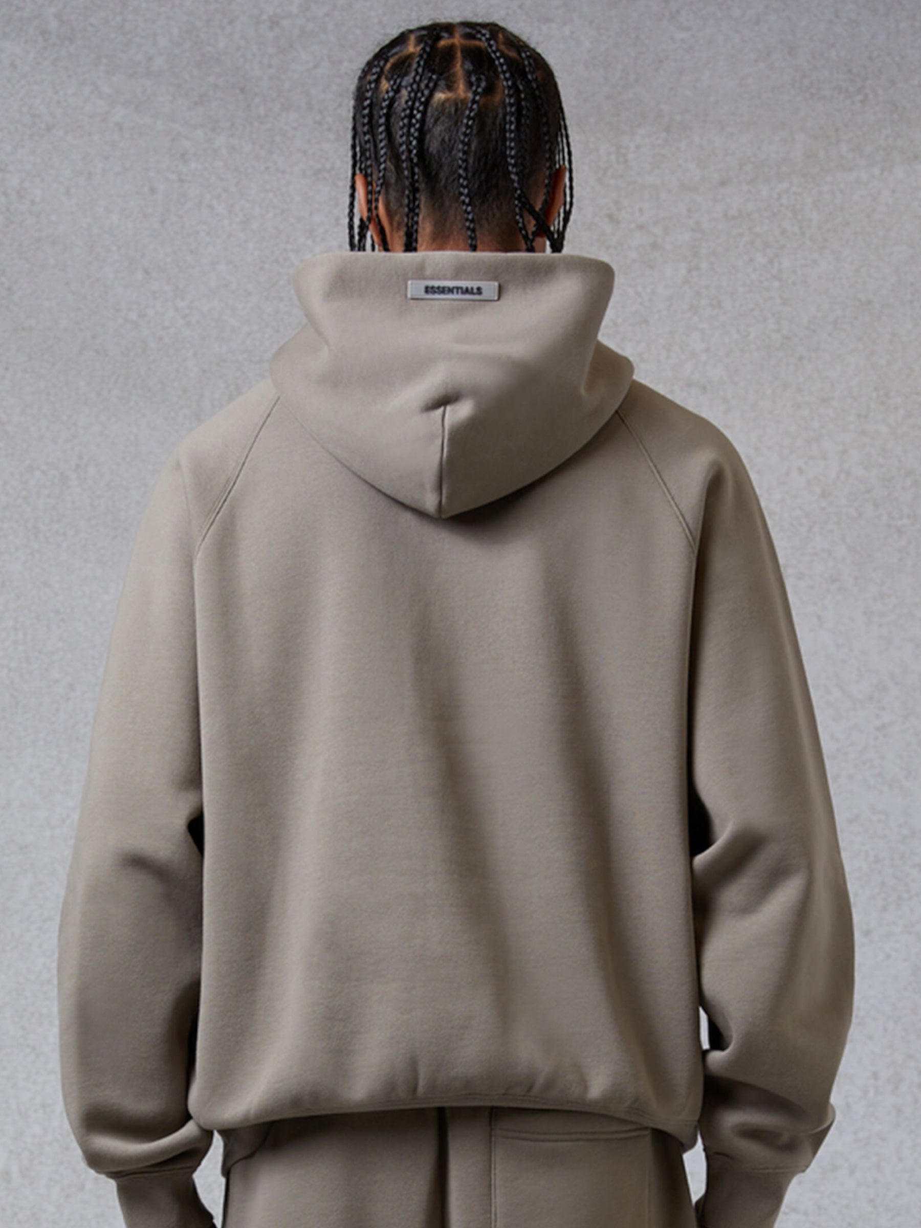 Essentials Hoodie Appliqué Logo “Taupe”