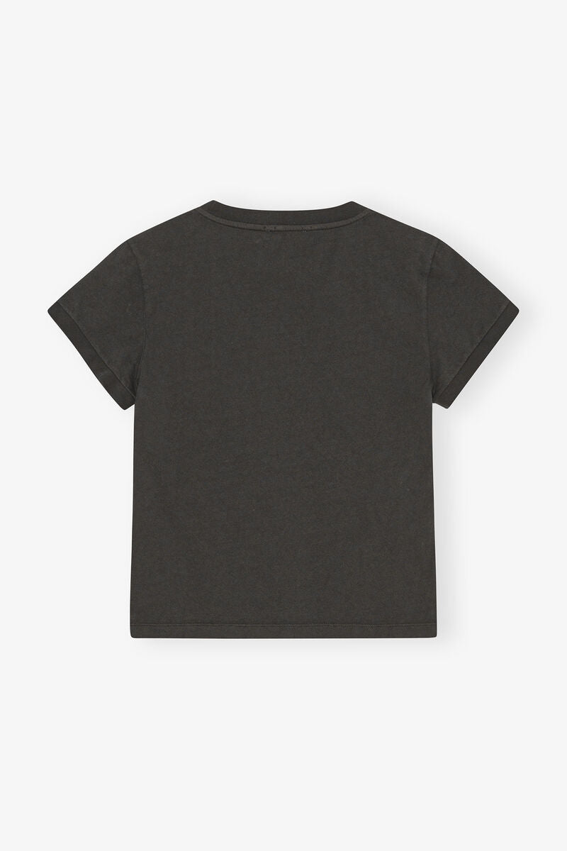 Ganni T Shirt Baby Fit “Black Podel”