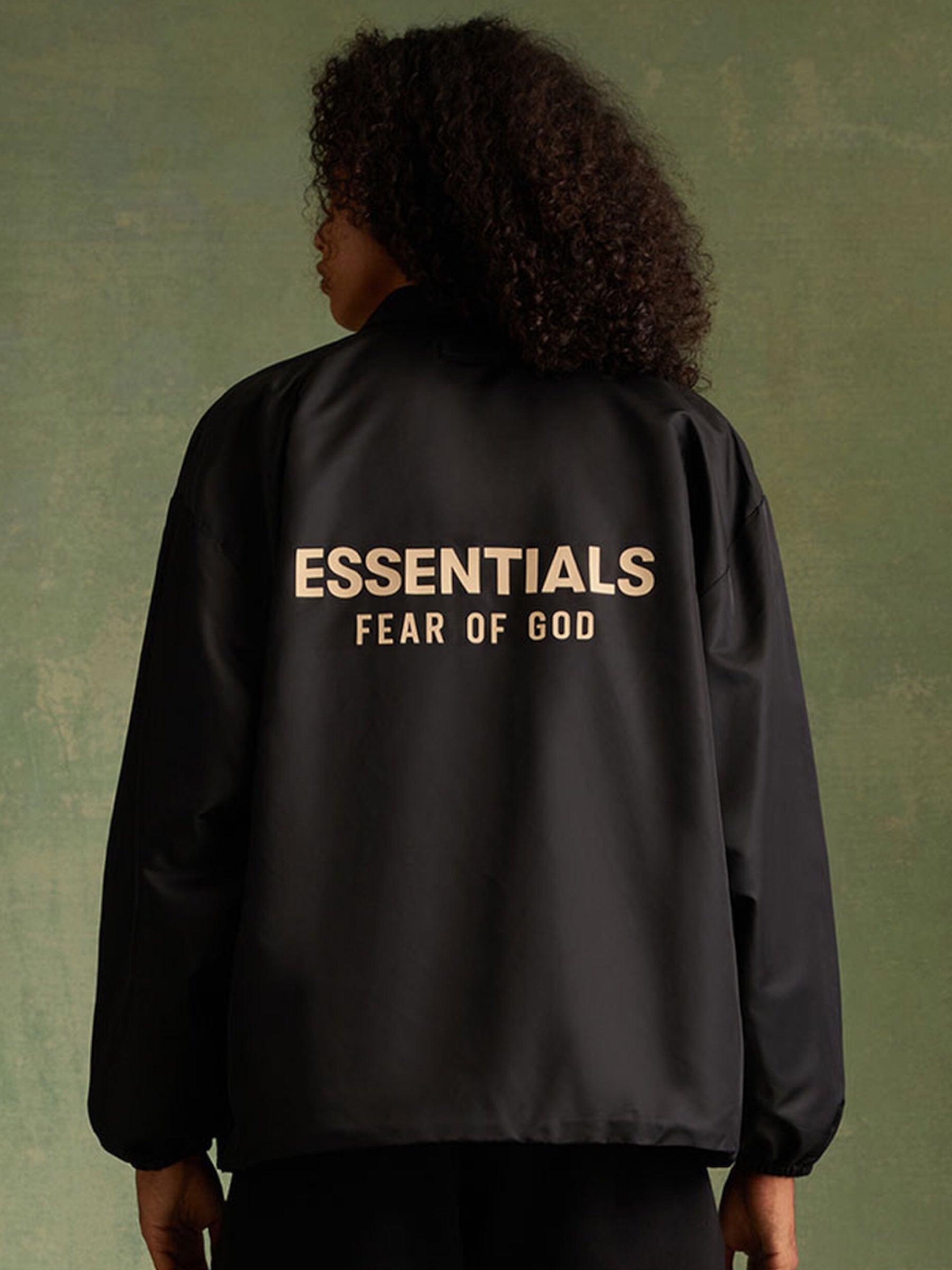 Essentials Coach Jacket “Jet Black”