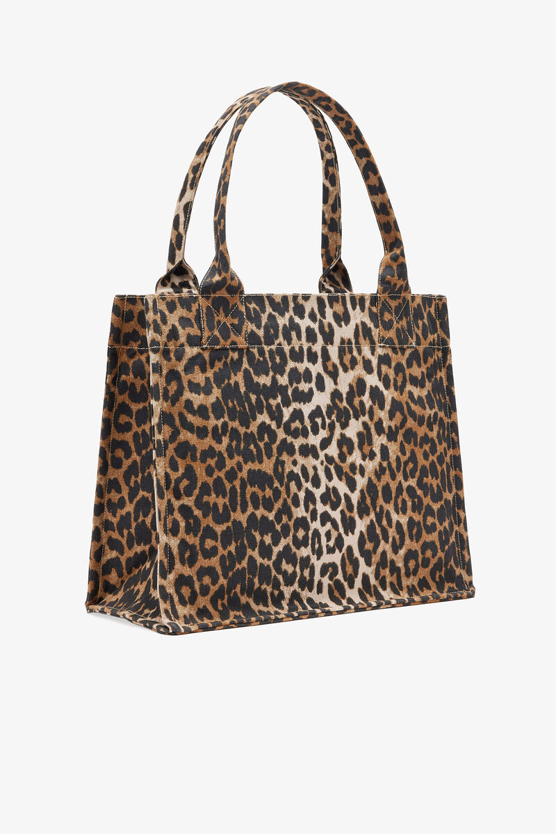 Ganni Tote Bag “Leopard Canvas”