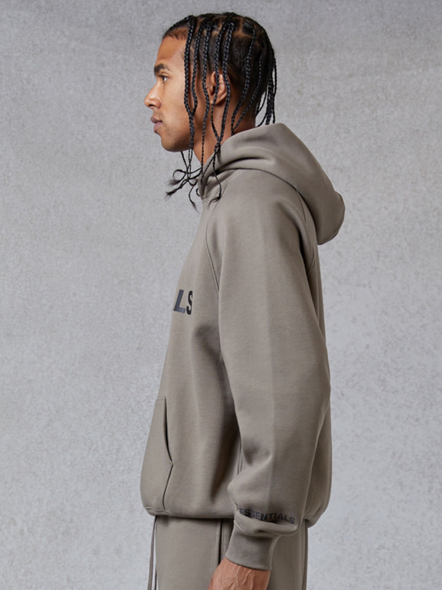 Essentials Hoodie Appliqué Logo “Taupe”