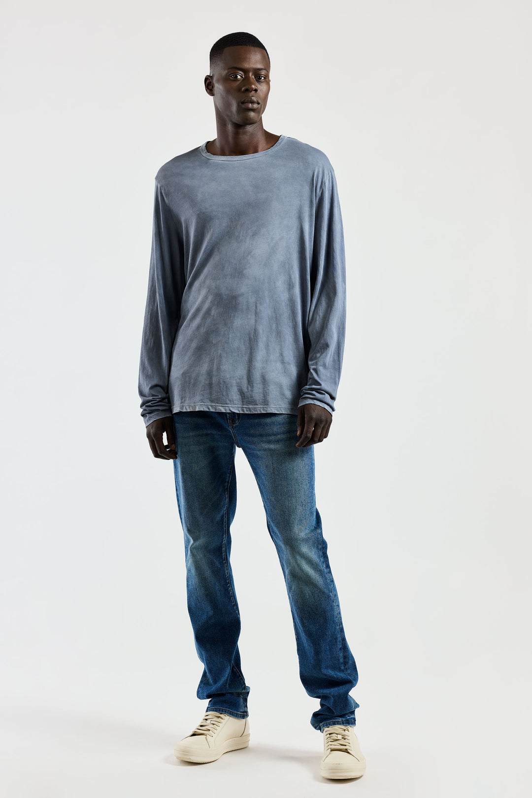 Cotton Citizen Classic Crew Tee Long Sleeve “Vintage Natural Blue”