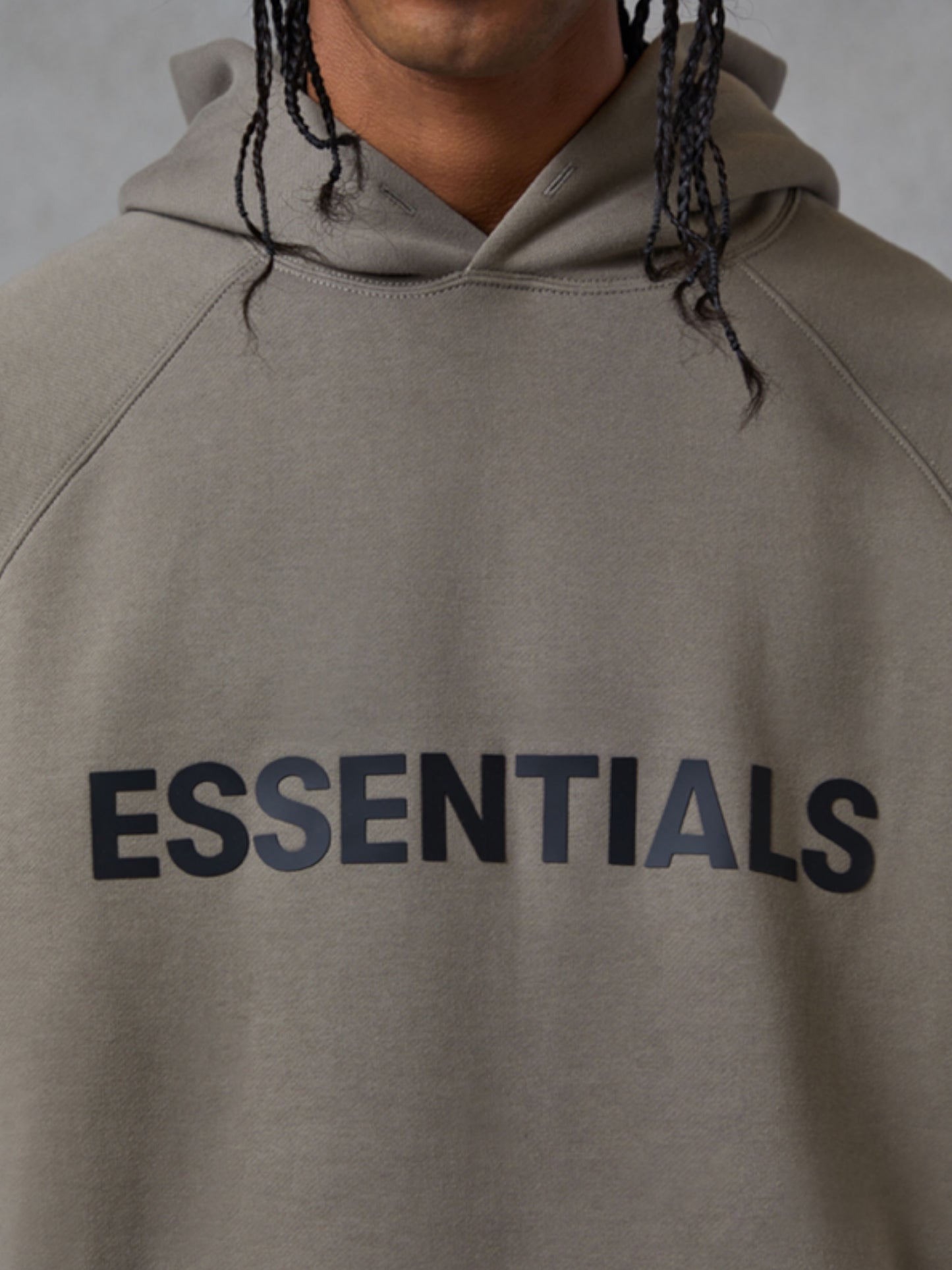 Essentials Hoodie Appliqué Logo “Taupe”