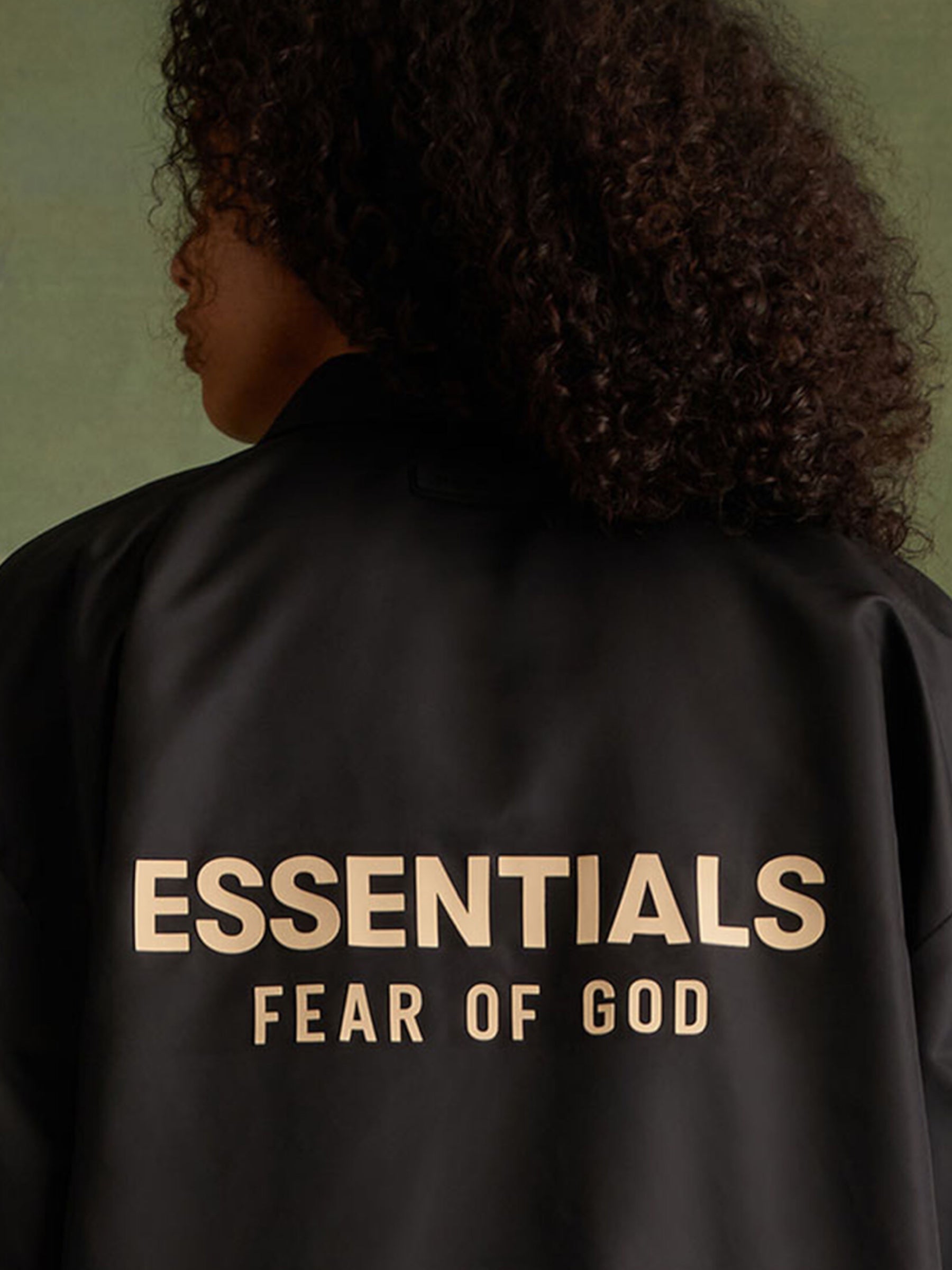 Essentials Coach Jacket “Jet Black”